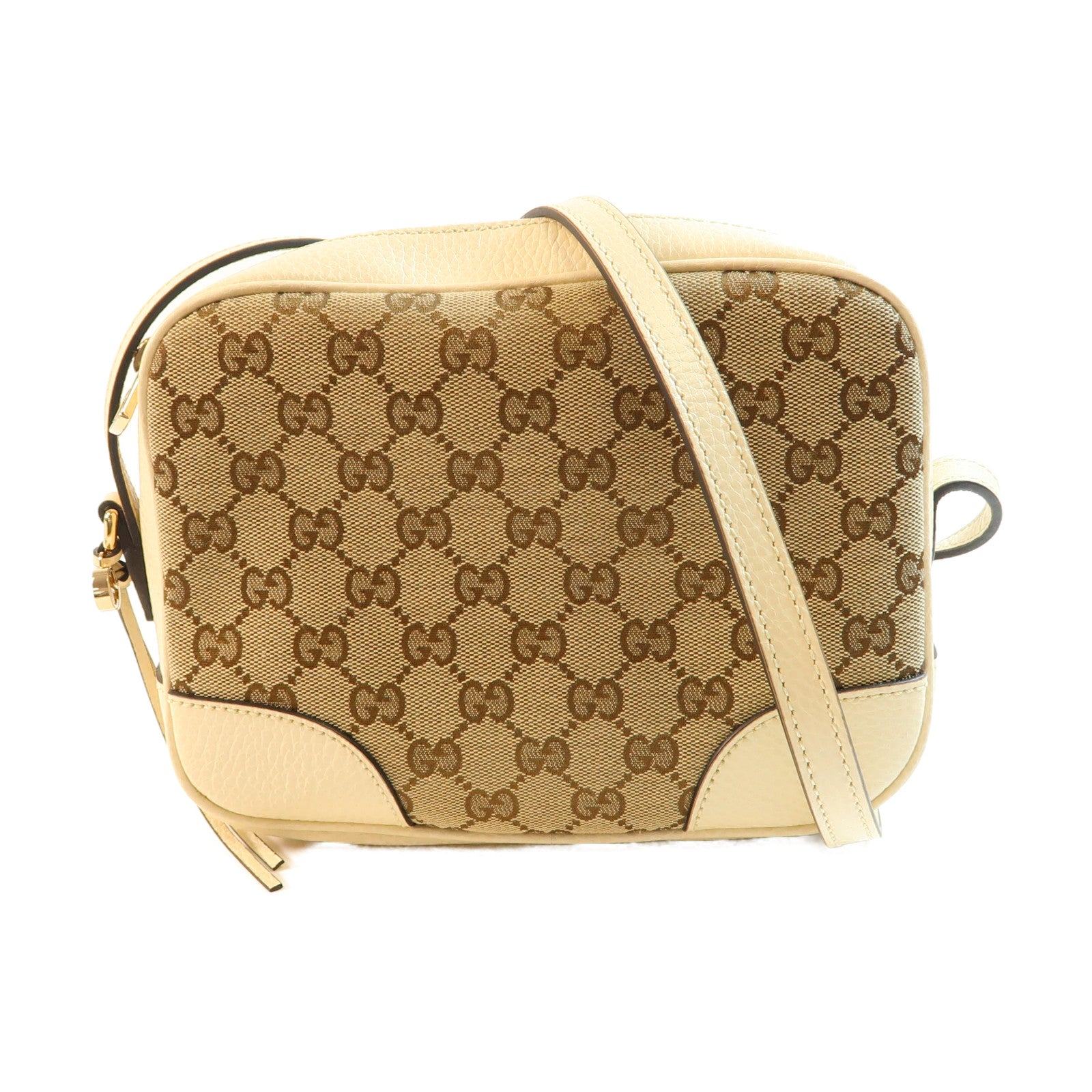 GUCCI 帆布Shoulder Bag金扣肩背袋