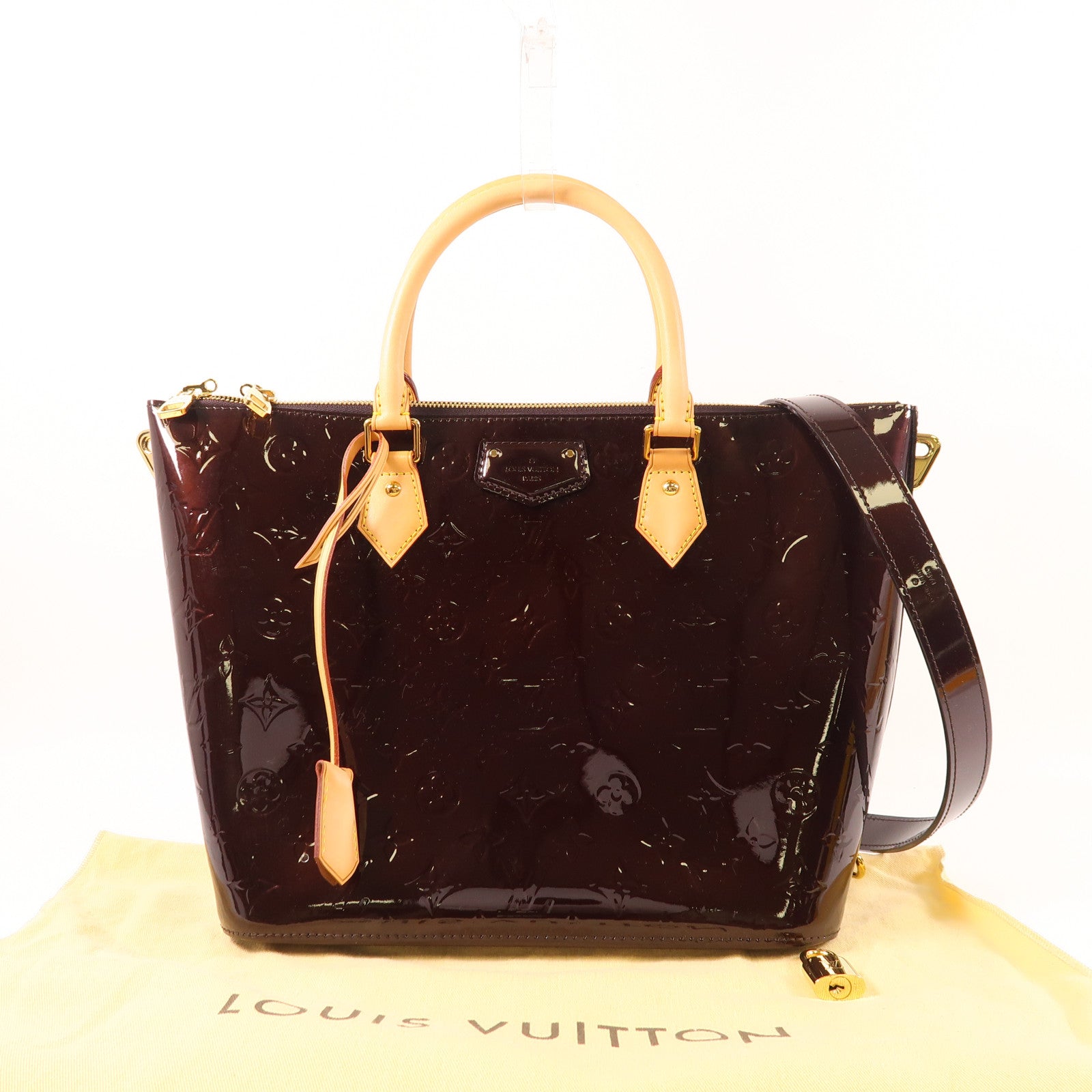LOUIS VUITTON Vernis Montebello金扣手挽肩背兩用袋