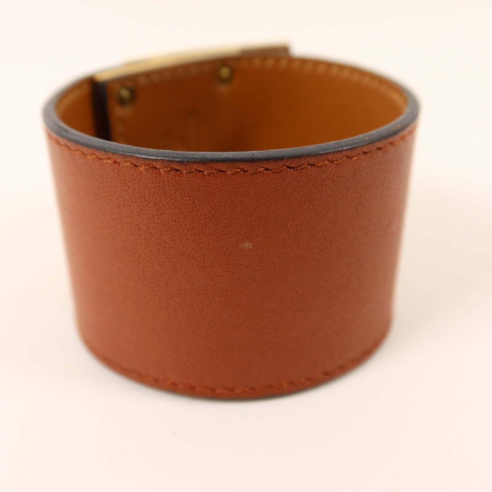 HERMES Swift皮革Kelly Dog Bracelet金扣手鐲