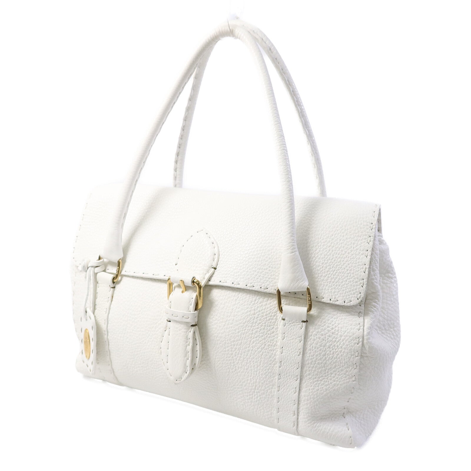 FENDI 牛皮皮革Selleria Linda Bag手挽袋