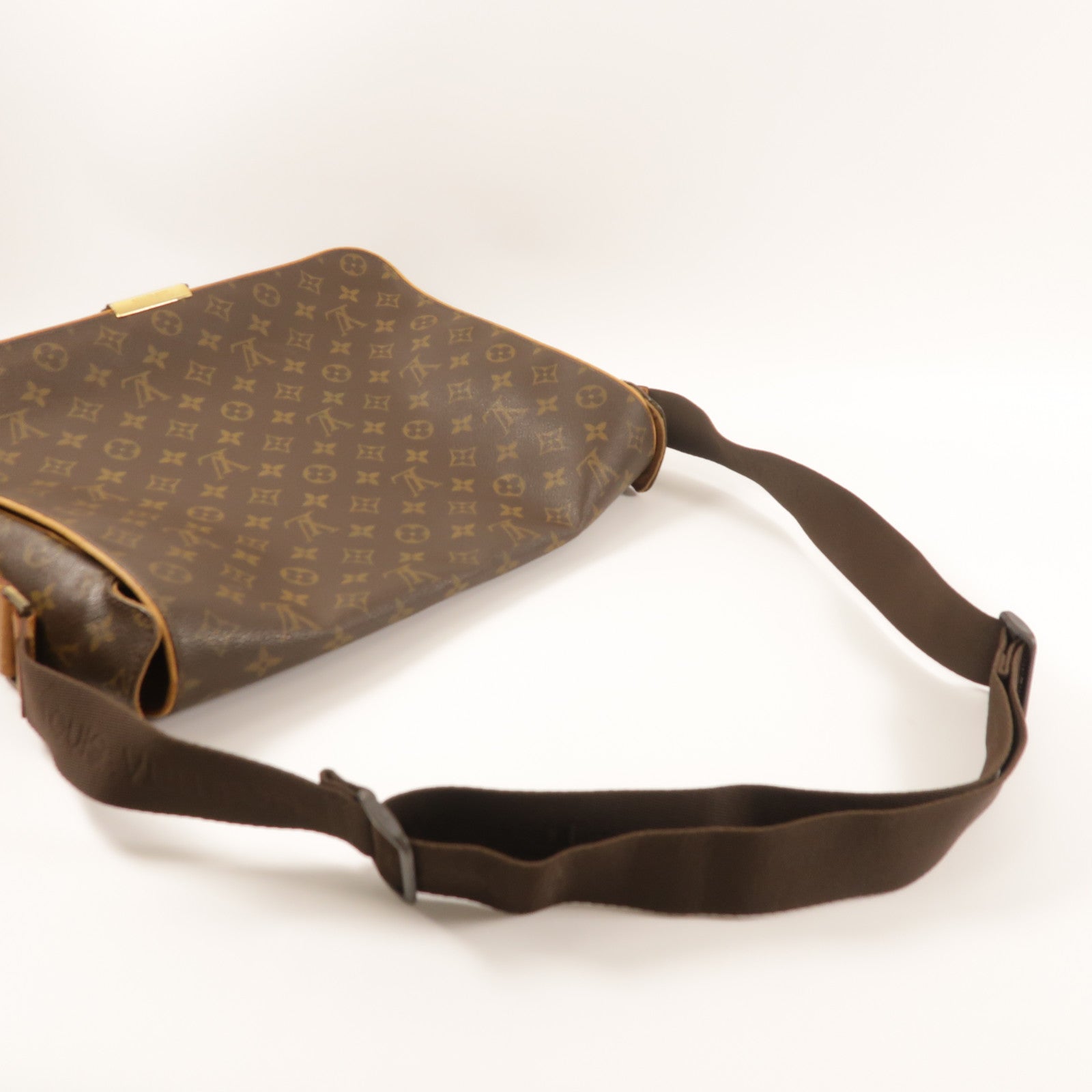 LOUIS VUITTON 【激減優惠】Monogram Abbesses金扣肩背袋棕色