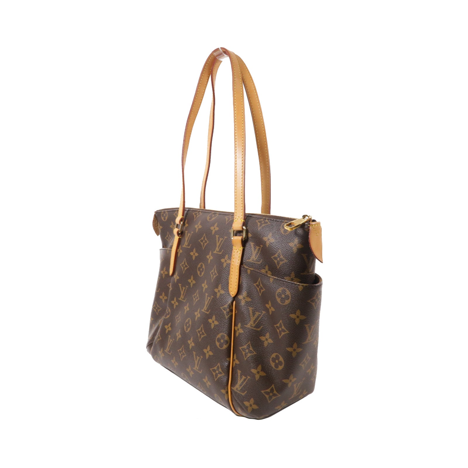 LOUIS VUITTON Monogram Totally MM金扣肩背袋啡色