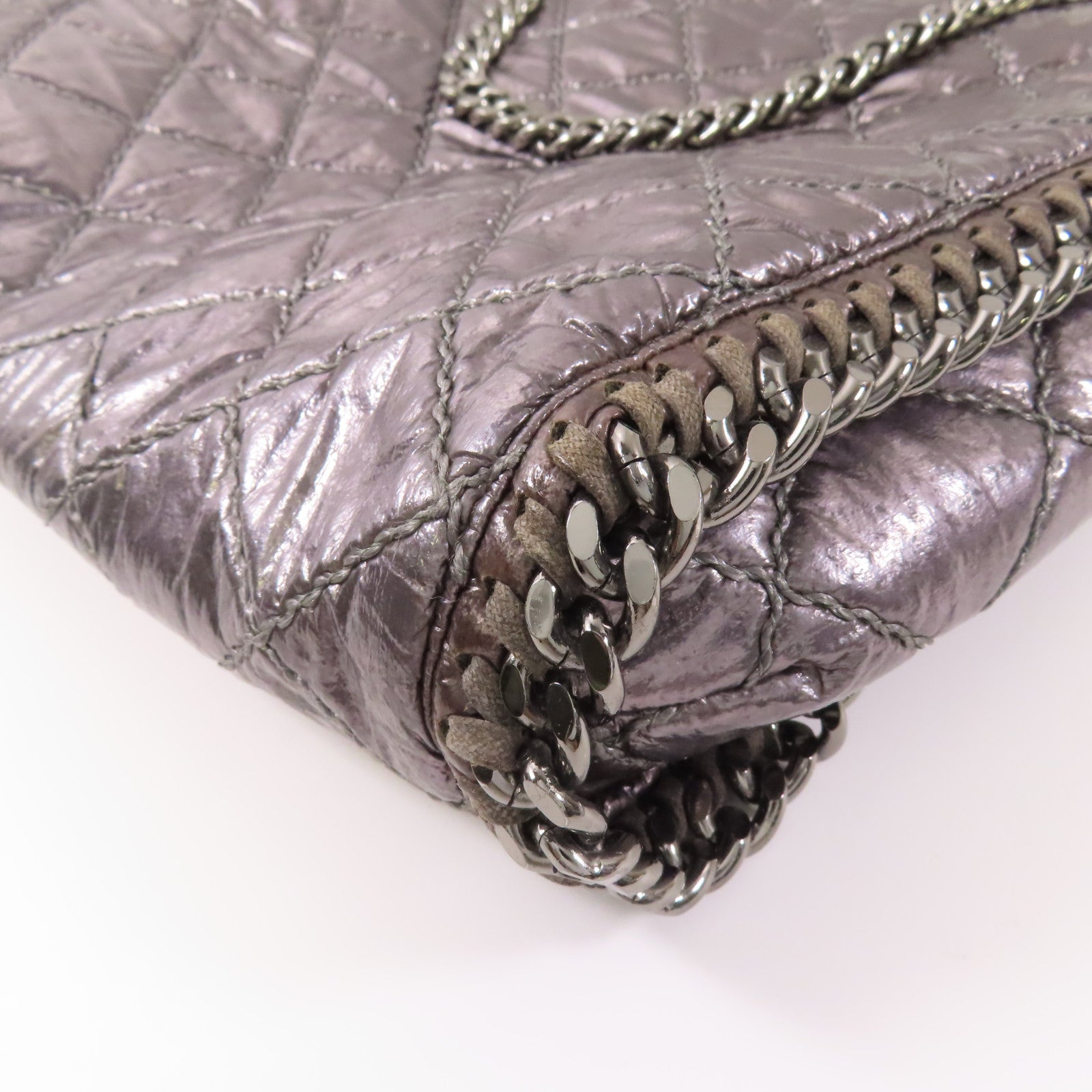 SELECTION 【激減優惠】皮革Stella McCartney銀扣鏈帶肩背袋