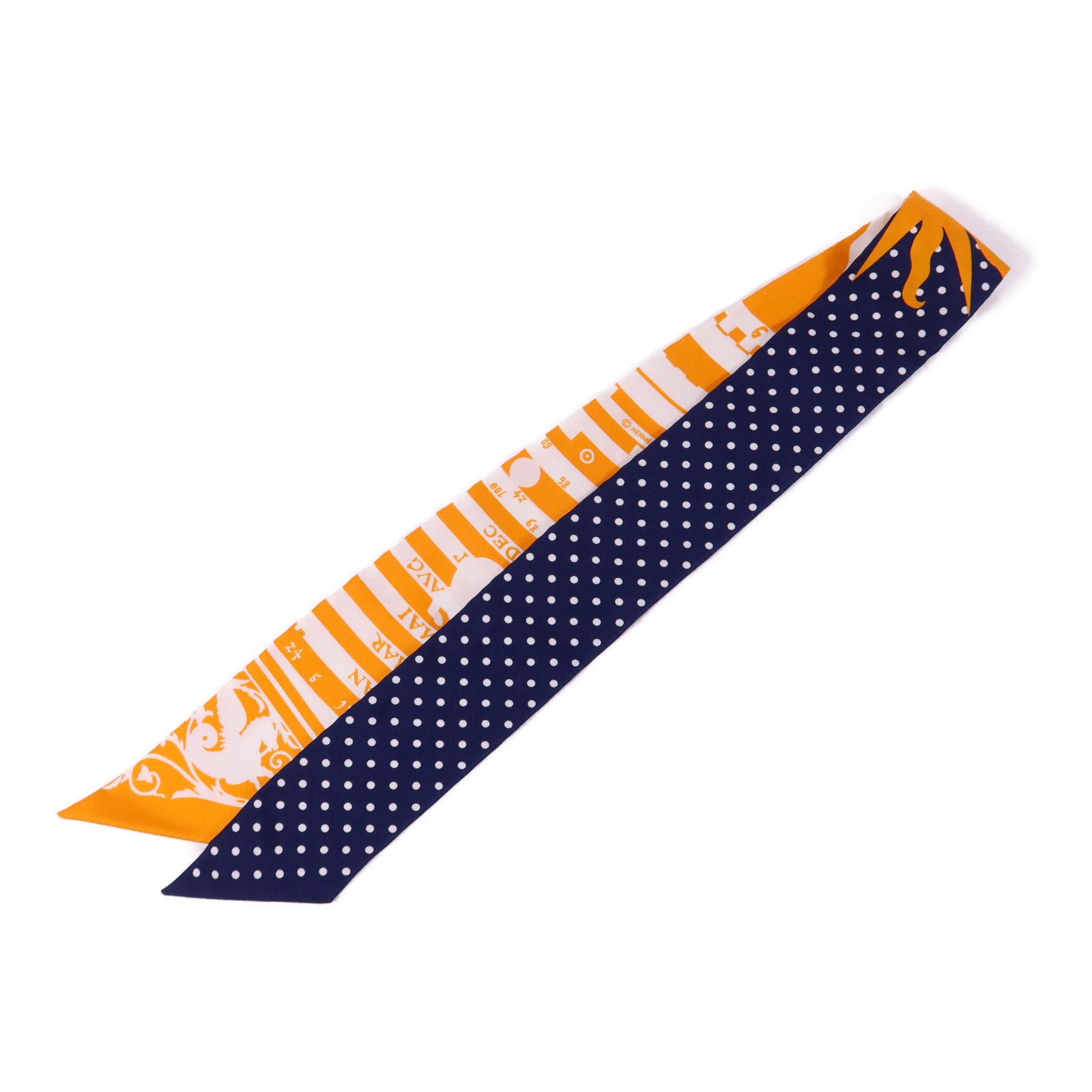 HERMES 絲質Twilly絲巾
