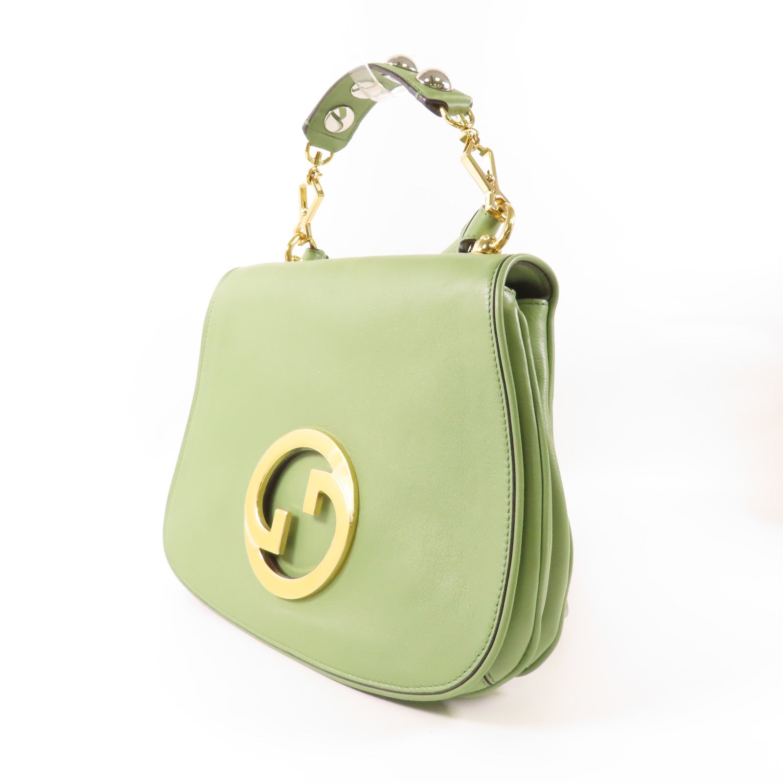 GUCCI 【激減優惠】皮革Blondie金扣手挽肩背兩用袋