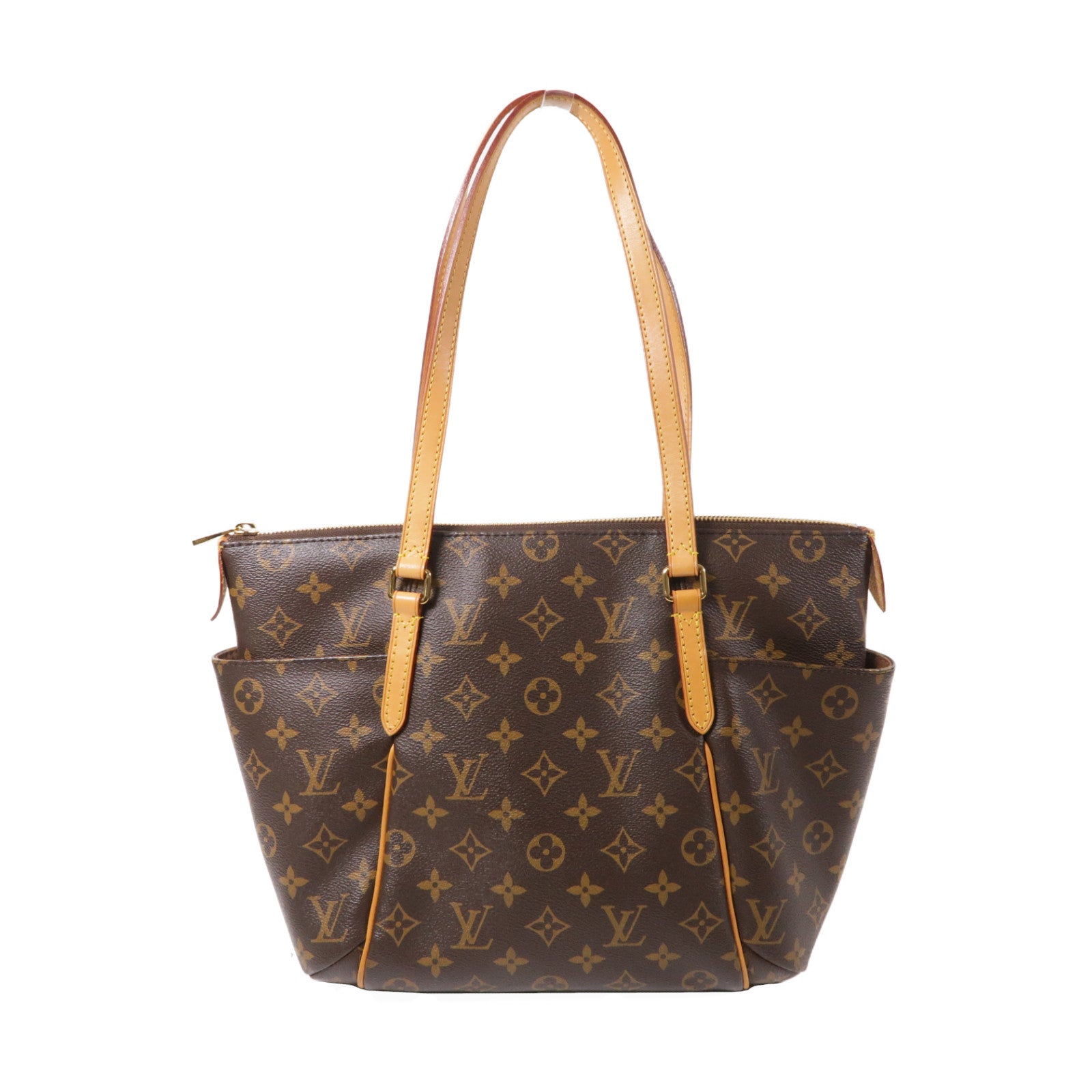 LOUIS VUITTON Monogram Totally MM金扣肩背袋啡色