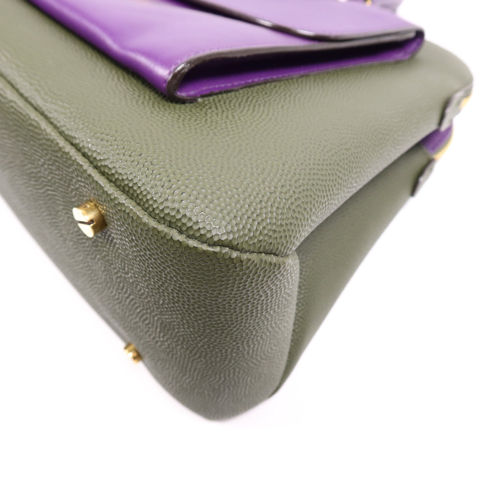 BALLY 牛皮皮革2 Way Shoulder Bag金扣手挽肩背兩用袋