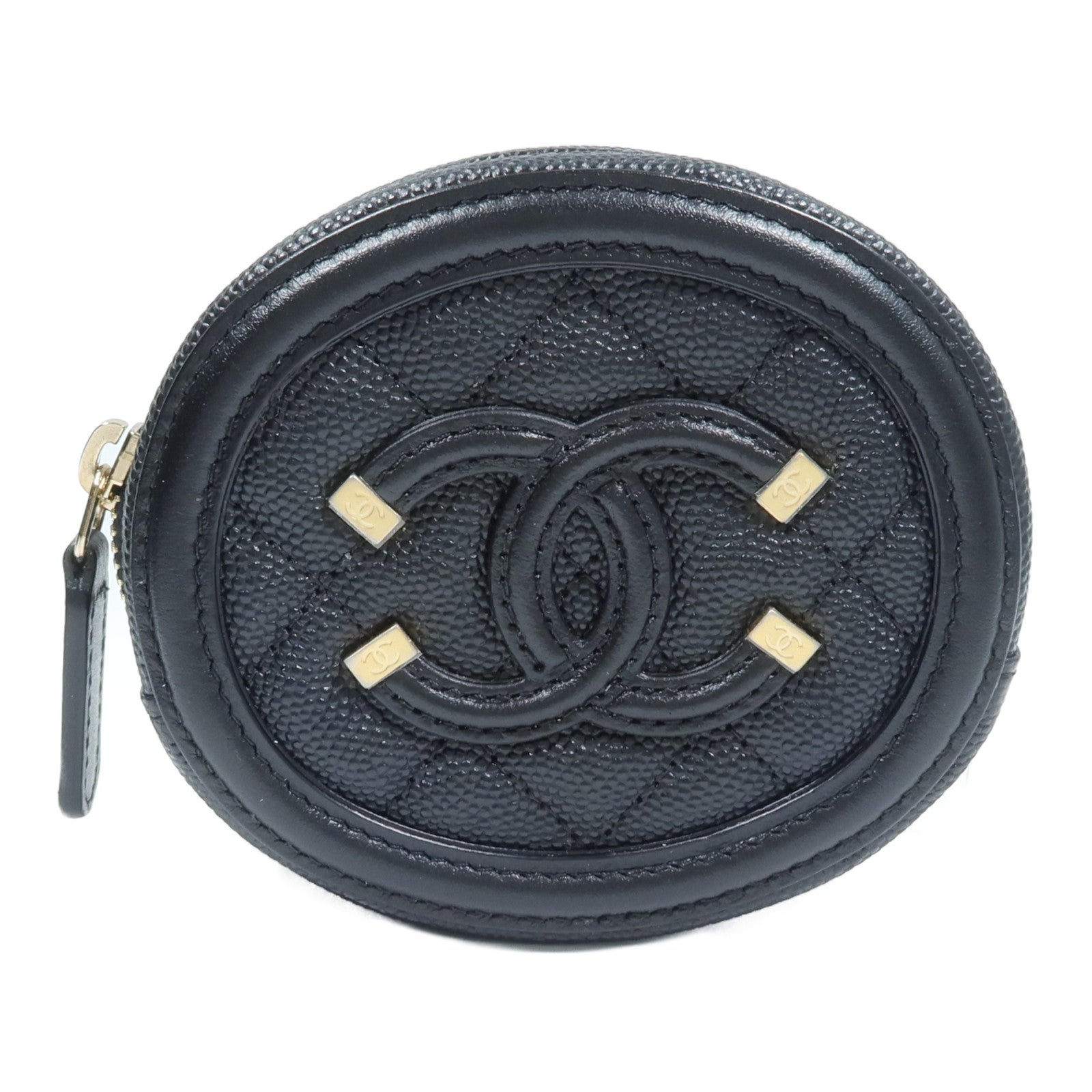 CHANEL 牛皮皮革Coin Case零錢包