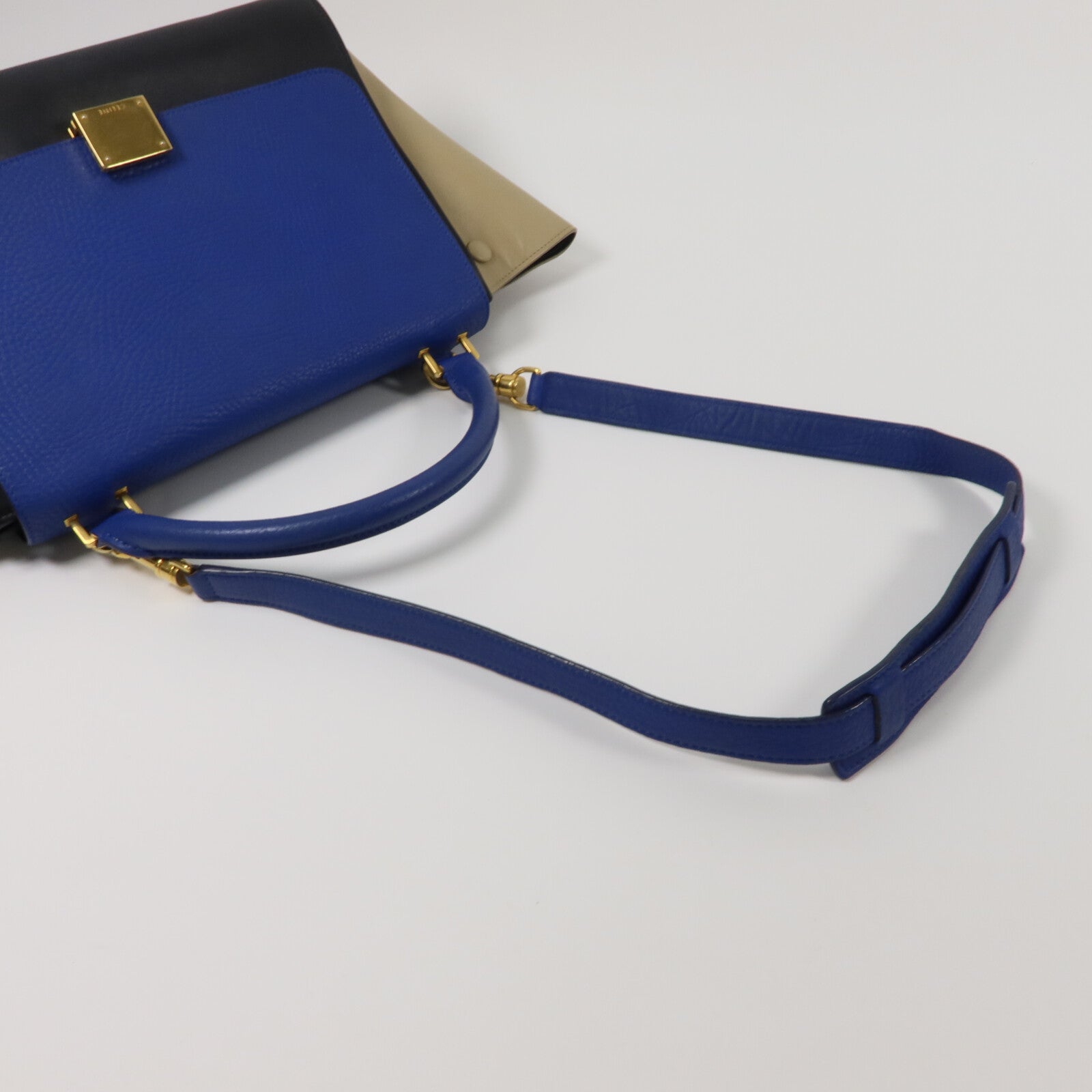 CELINE 牛皮皮革Trapeze Medium手挽肩背兩用袋