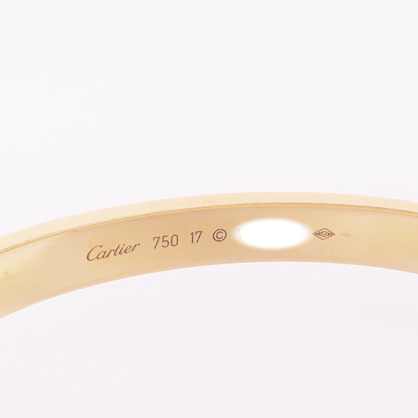 CARTIER 18K黃金Love Bracelet手鐲Cartier#17