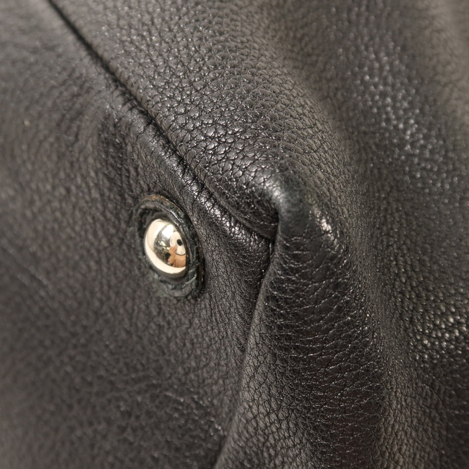 SAINT LAURENT 牛皮皮革Easy Boston Bag銀扣手挽袋