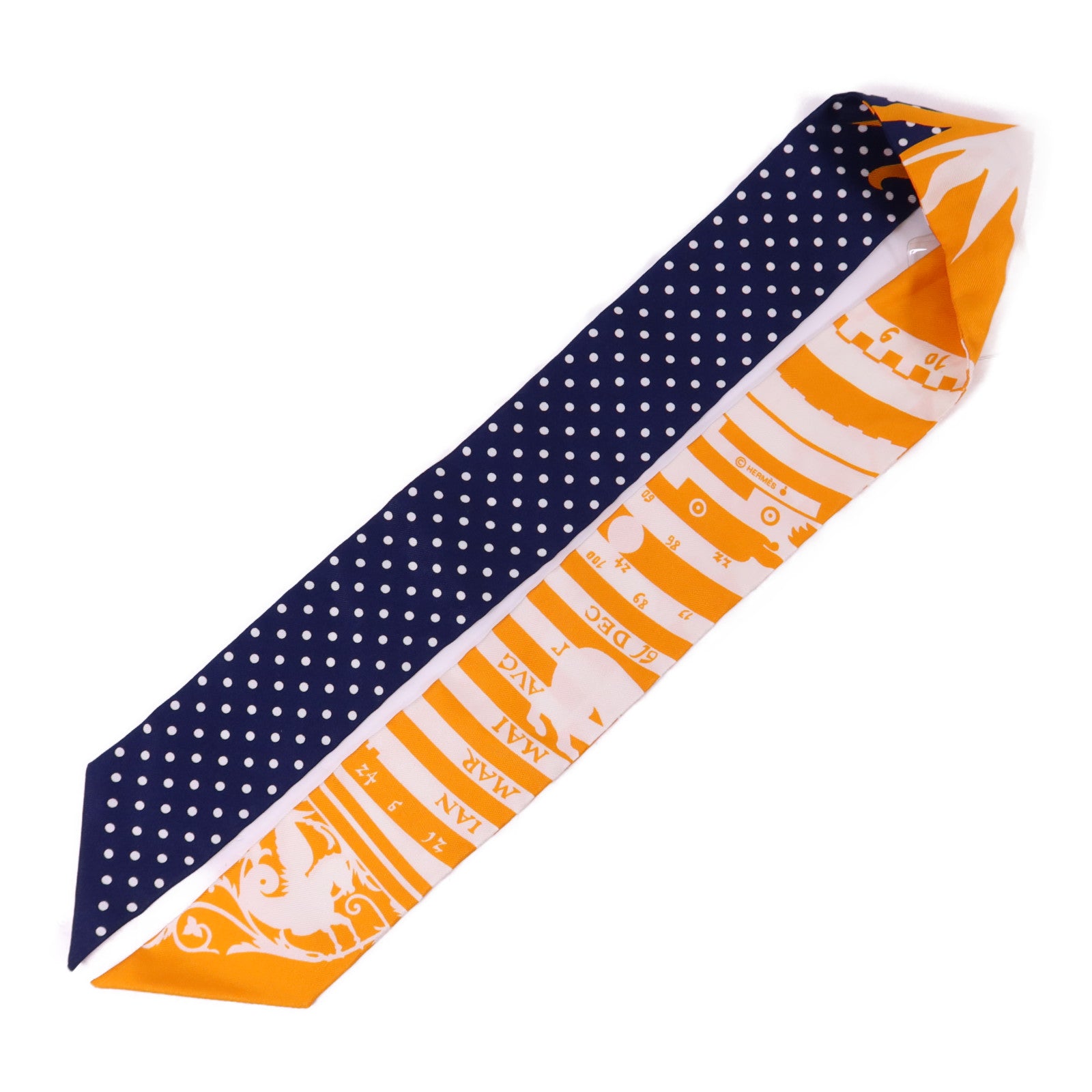 HERMES 絲質Twilly絲巾