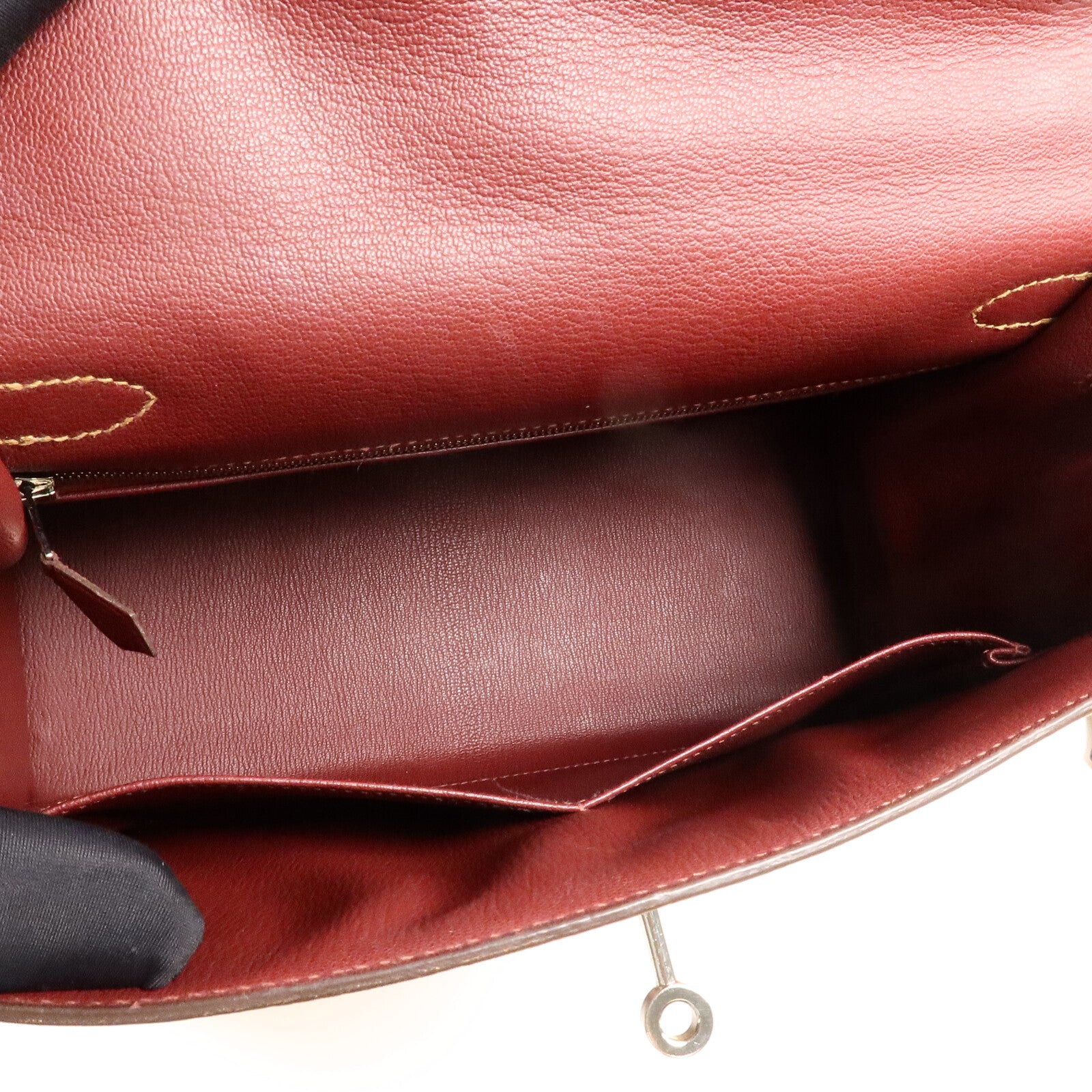 HERMES Togo/Epsom皮革Kelly 28手挽肩背兩用袋Gold/Jaune Ambre/Car