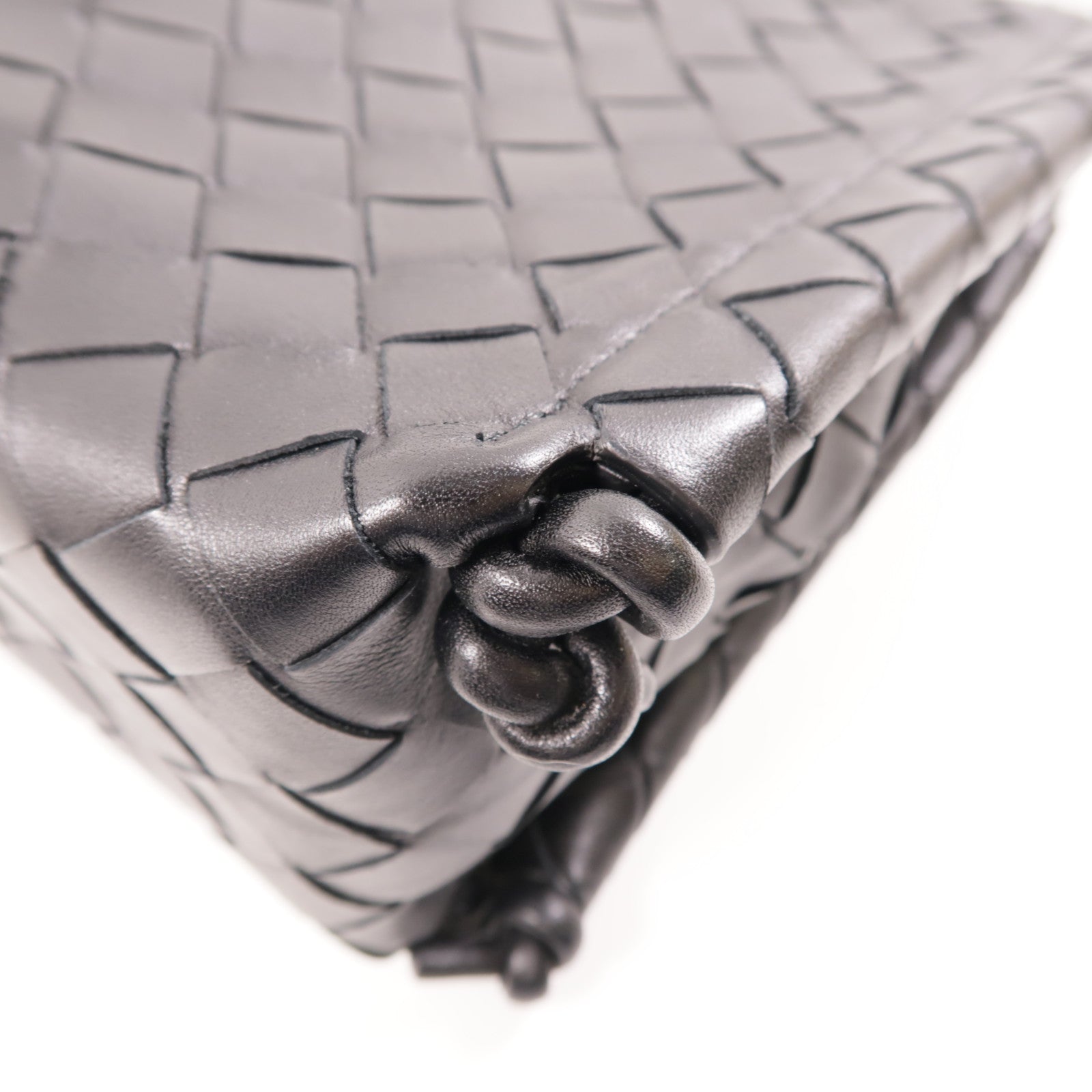 BOTTEGA VENETA BV Shoulder Bag Calfskin Leather Black