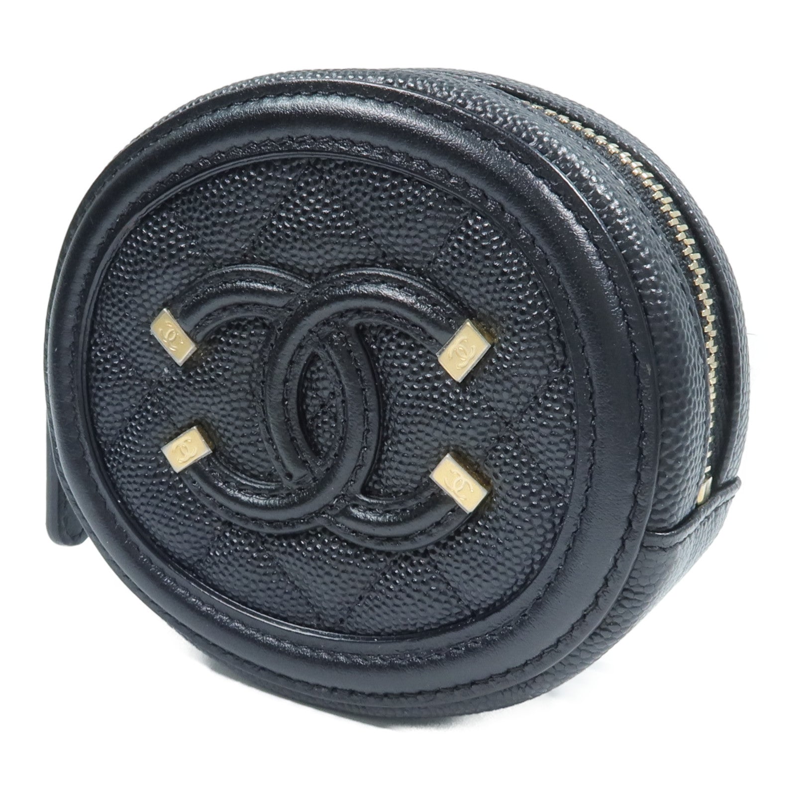 CHANEL 牛皮皮革Coin Case零錢包