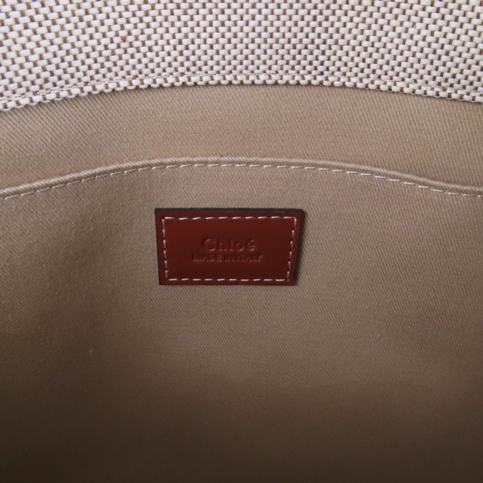 Chloe 帆布Woody Tote Medium肩背袋