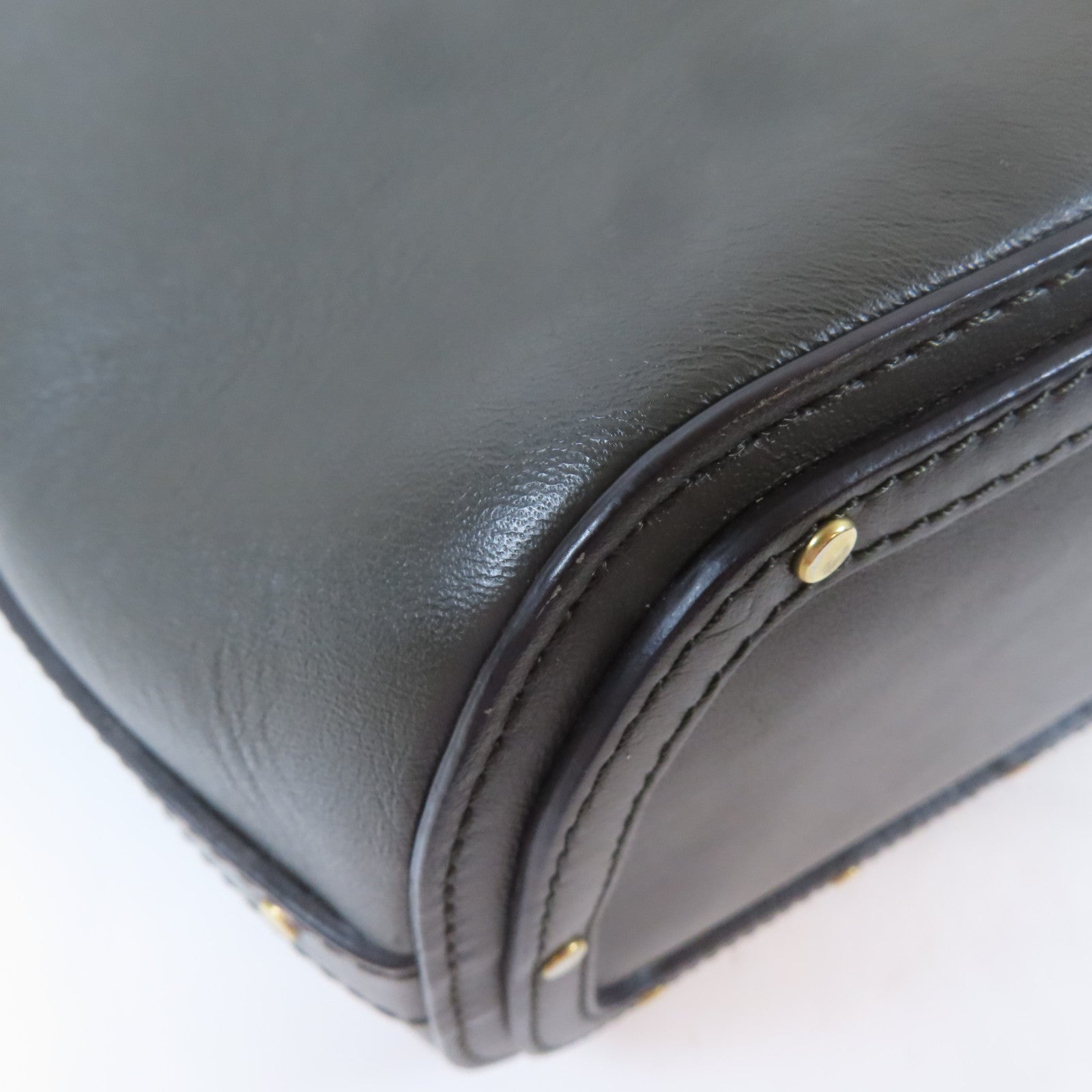 Chloe 牛皮皮革2way Shoulder Bag金扣手挽肩背兩用袋綠色