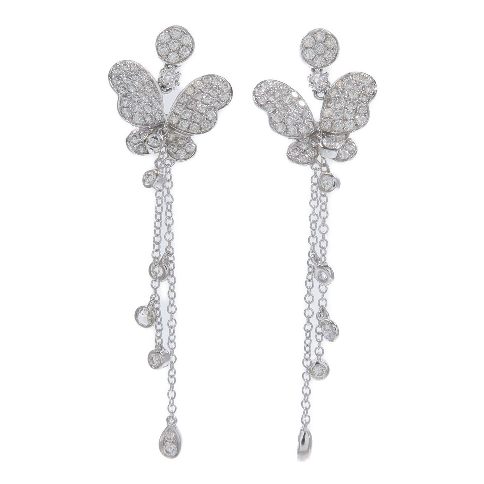 JEWELRY 18K白金Diamond Earrings鑽石耳環
