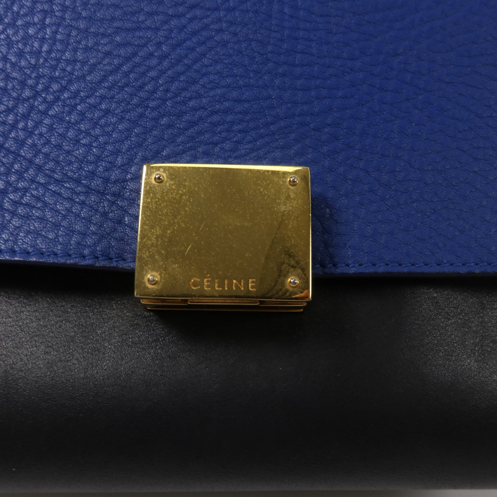 CELINE 牛皮皮革Trapeze Medium手挽肩背兩用袋
