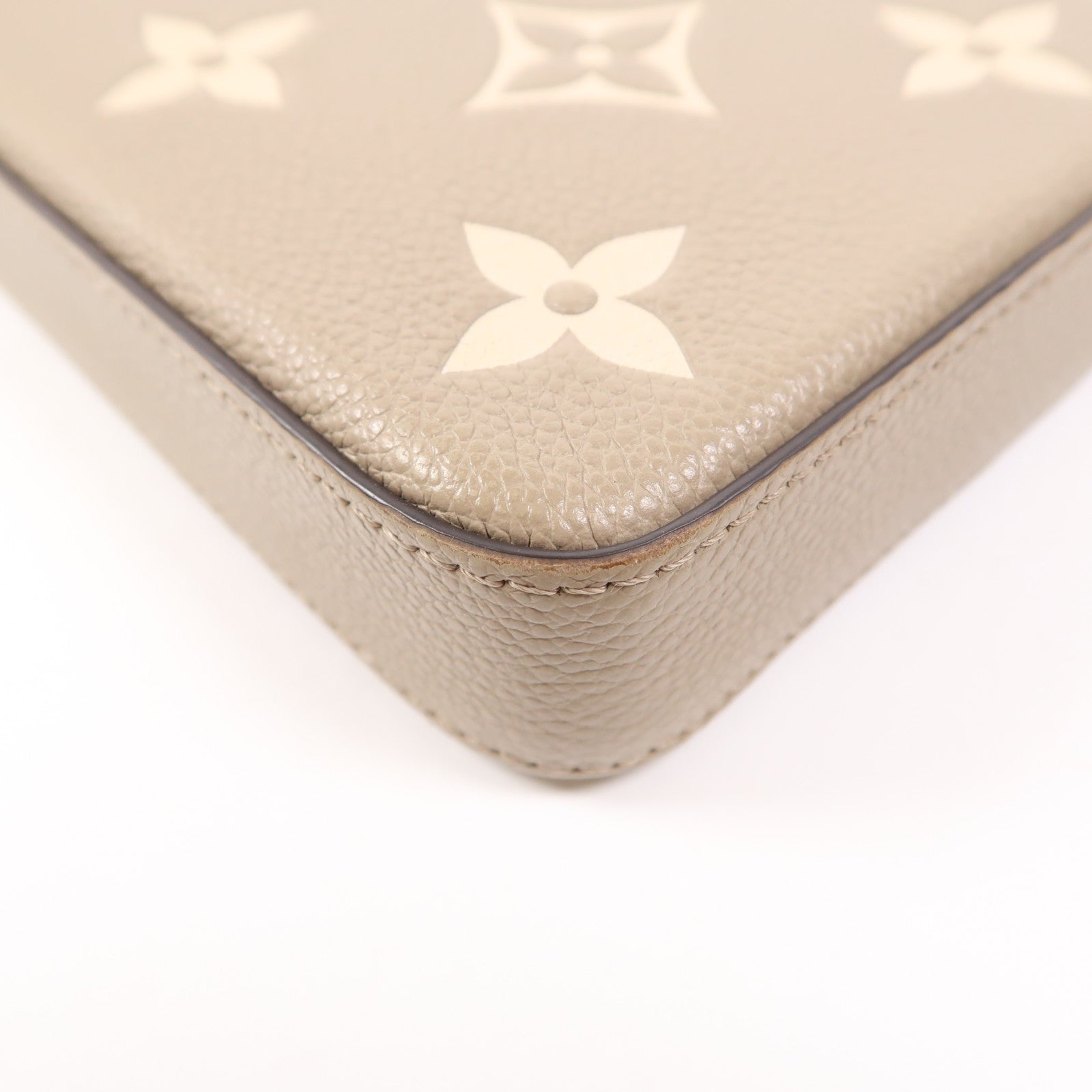 LOUIS VUITTON Monogram Empreinte Felicie Pochette金扣鏈帶肩背袋