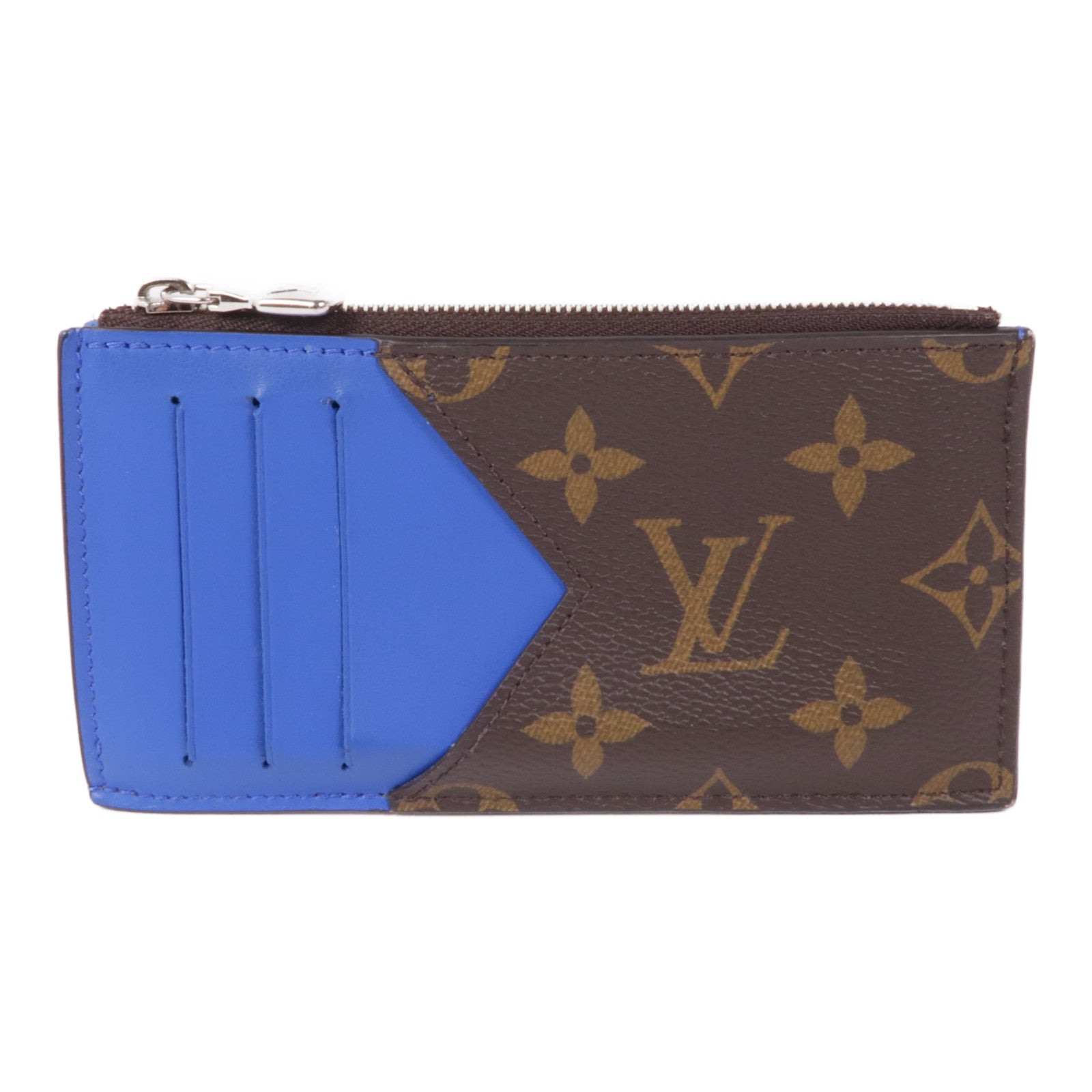 LOUIS VUITTON Monogram Coin Card Case銀扣零錢包