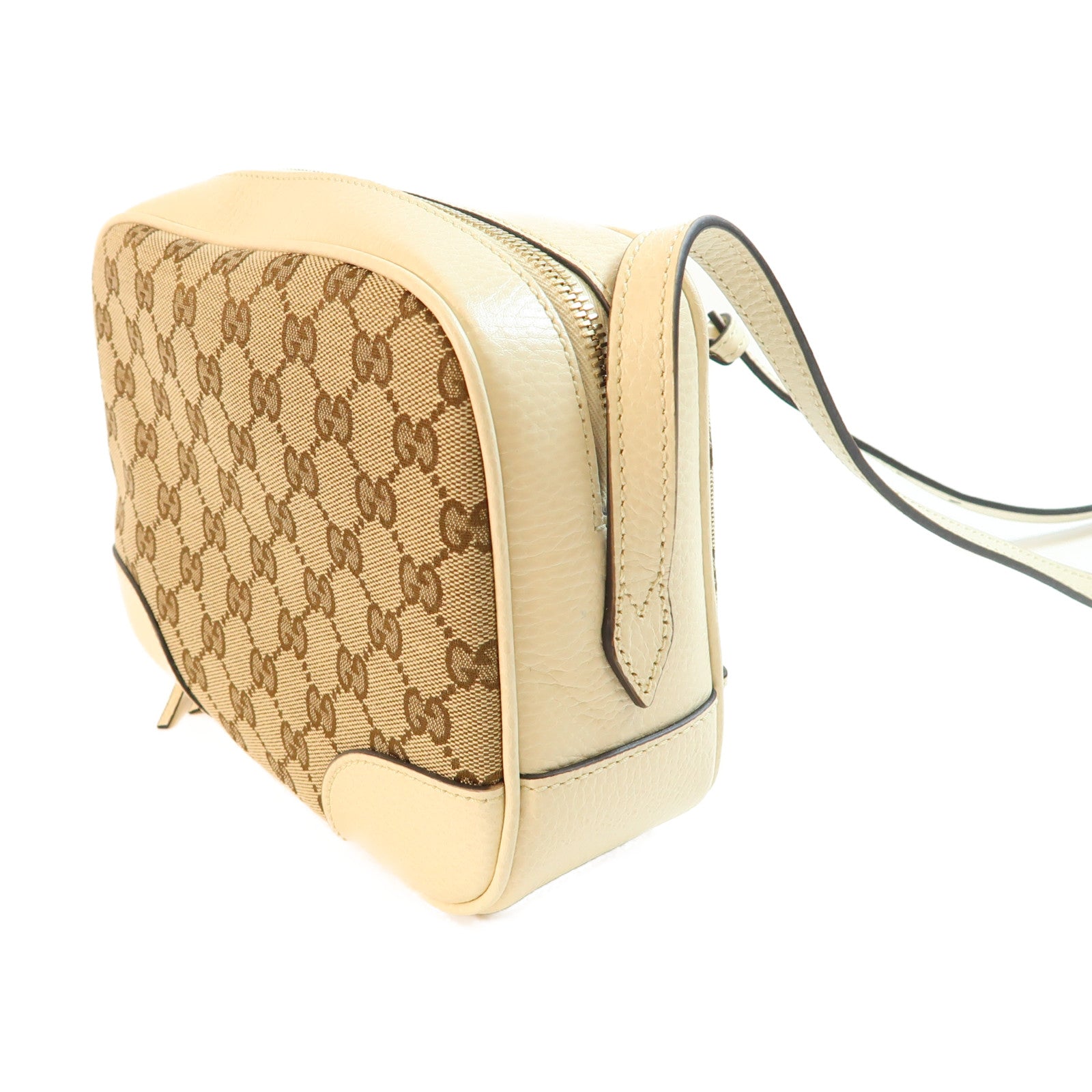 GUCCI 帆布Shoulder Bag金扣肩背袋