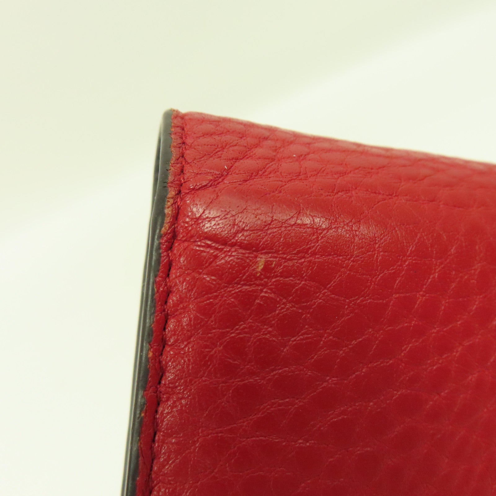 GUCCI 【激減優惠】牛皮皮革Long Wallet金扣長錢包紅色
