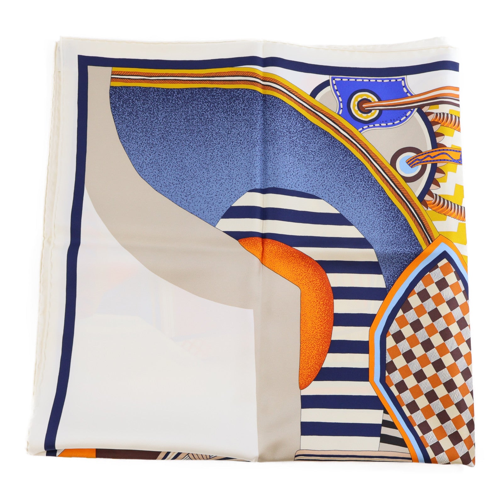 HERMES 絲質Scarf絲巾彩色