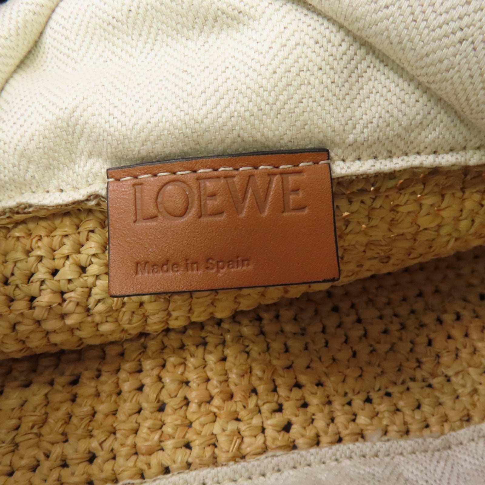 LOEWE 酒椰Shoulder Bag金扣肩背袋黃色/啡色