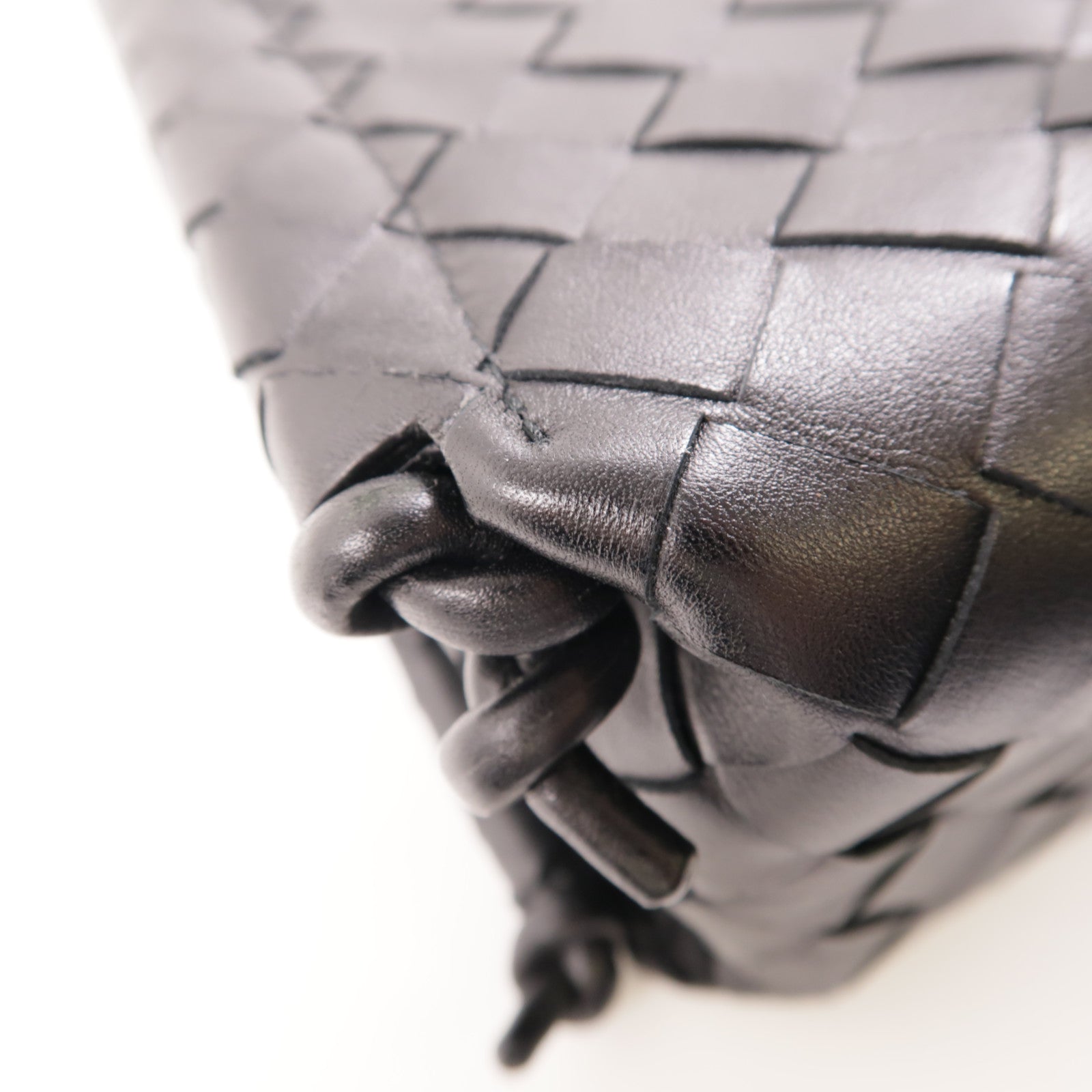 BOTTEGA VENETA BV Shoulder Bag Calfskin Leather Black