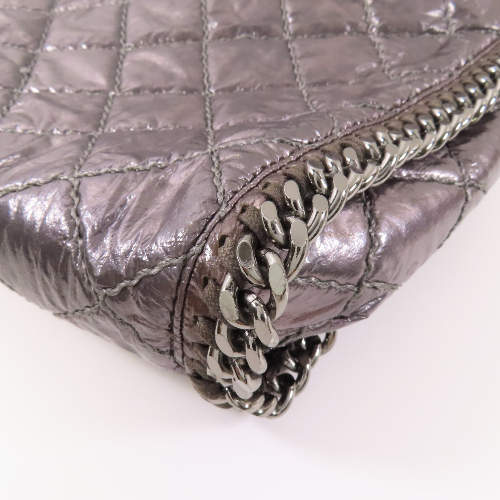 SELECTION 【激減優惠】皮革Stella McCartney銀扣鏈帶肩背袋