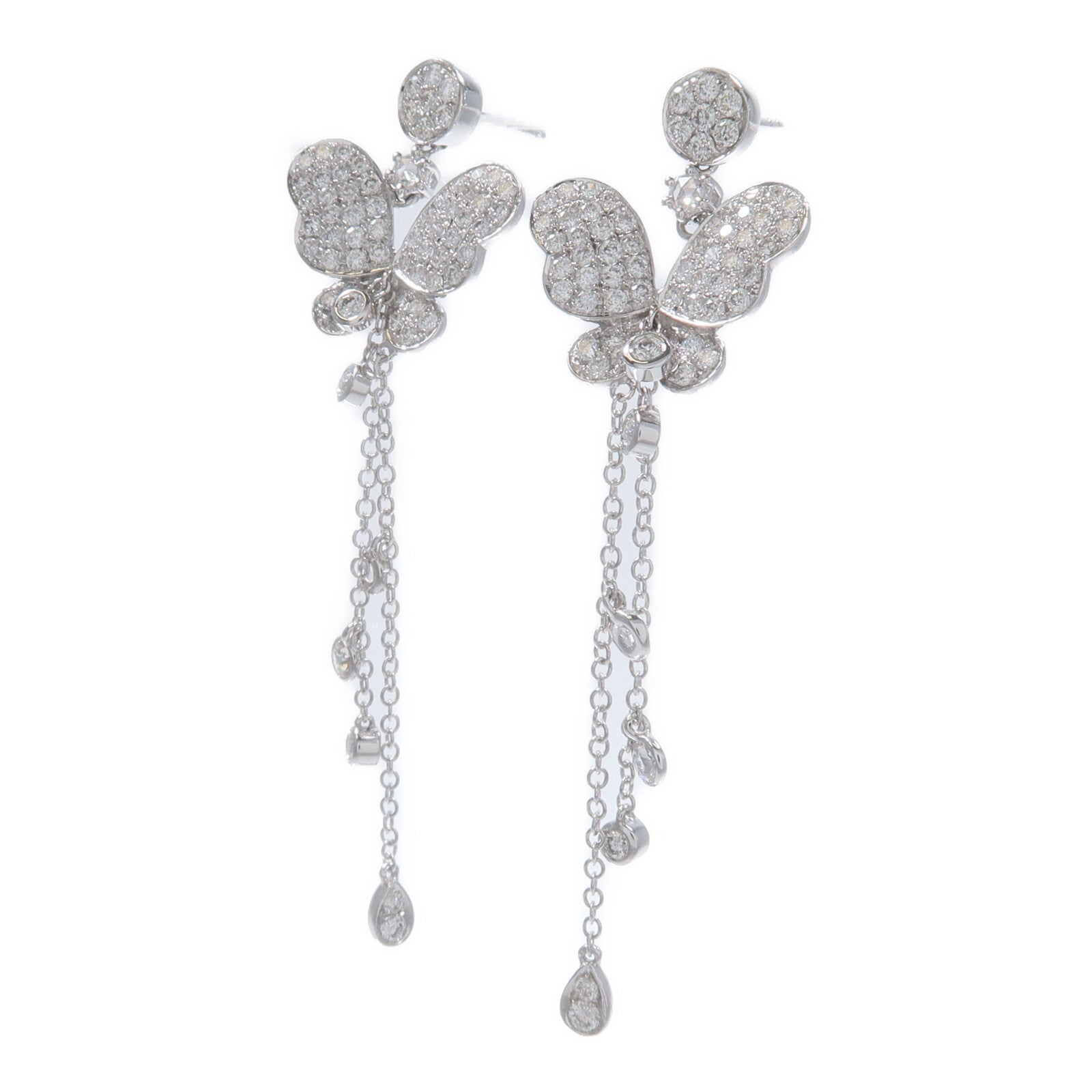 JEWELRY 18K白金Diamond Earrings鑽石耳環