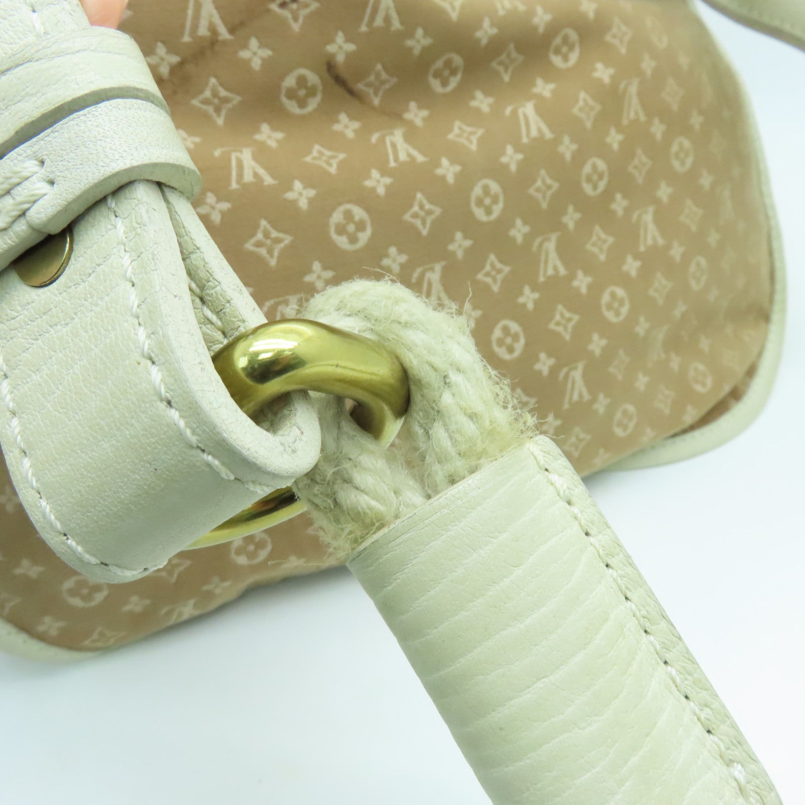 LOUIS VUITTON Monogram idylle Shoulder Bag gold buckle shoulder bag brown