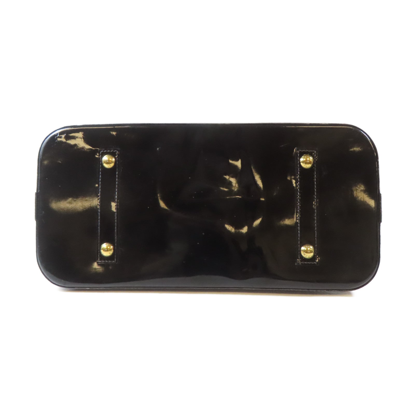 LOUIS VUITTON Vernis Alma金扣手挽袋黑色
