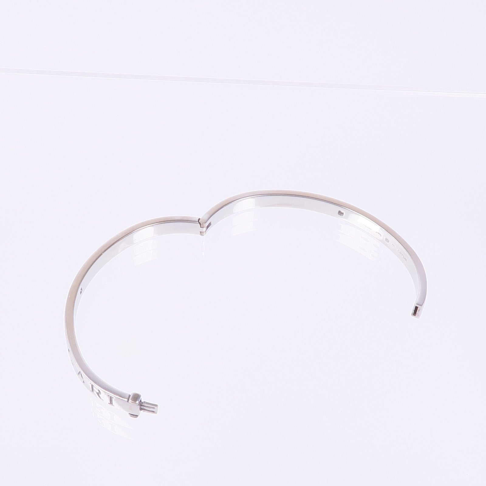 BVLGARI 18K白金Bvlgari Bvlgari Double Logo Bracelet鑽石手鐲