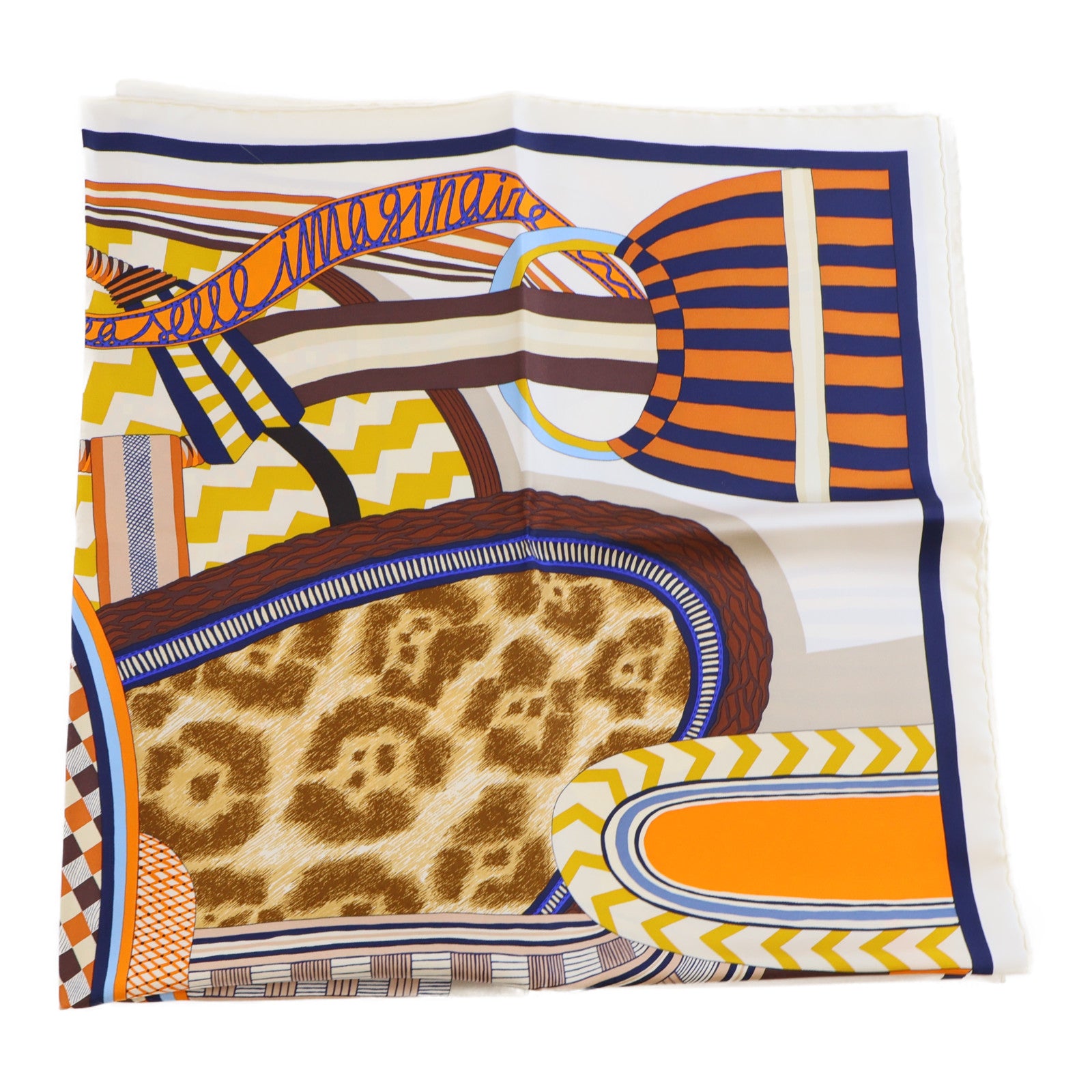 HERMES 絲質Scarf絲巾彩色