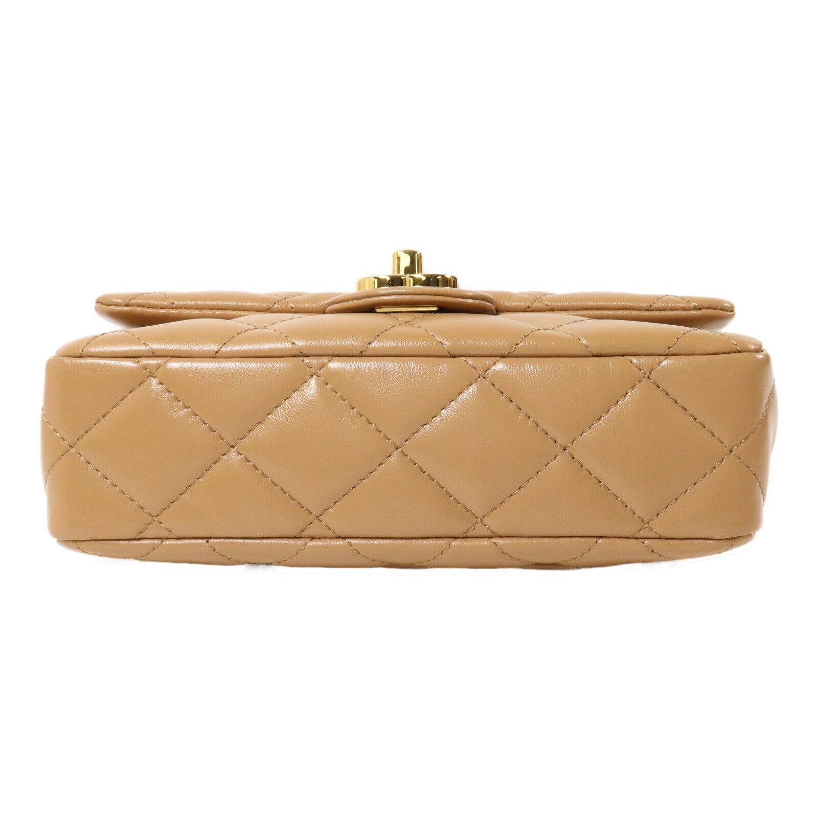 CHANEL 羊皮皮革Handle Flap Bag鏈帶手挽肩背兩用袋