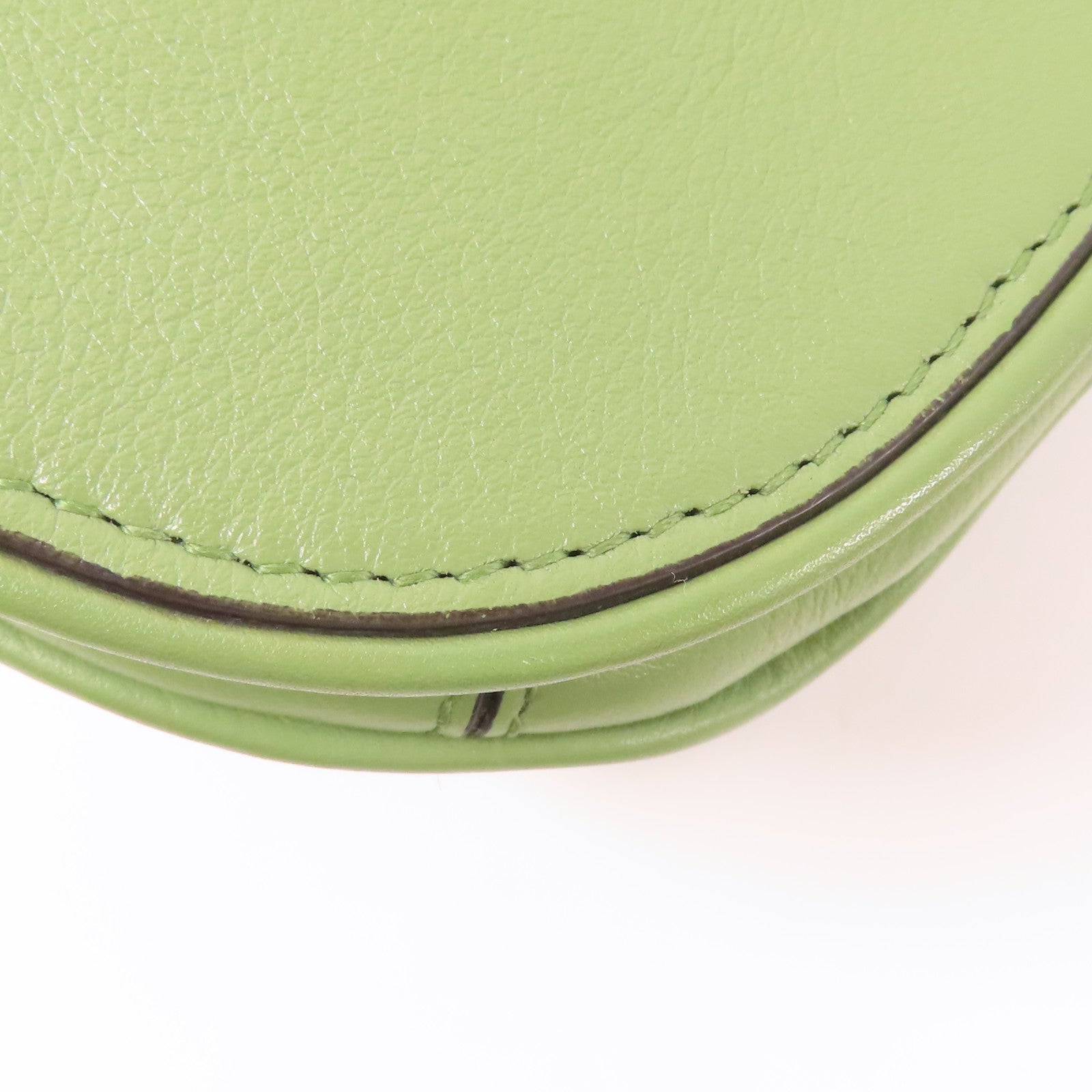 GUCCI GG GHW Blondie 2 Way Shoulder Bag Handbag 721172 Leather Green