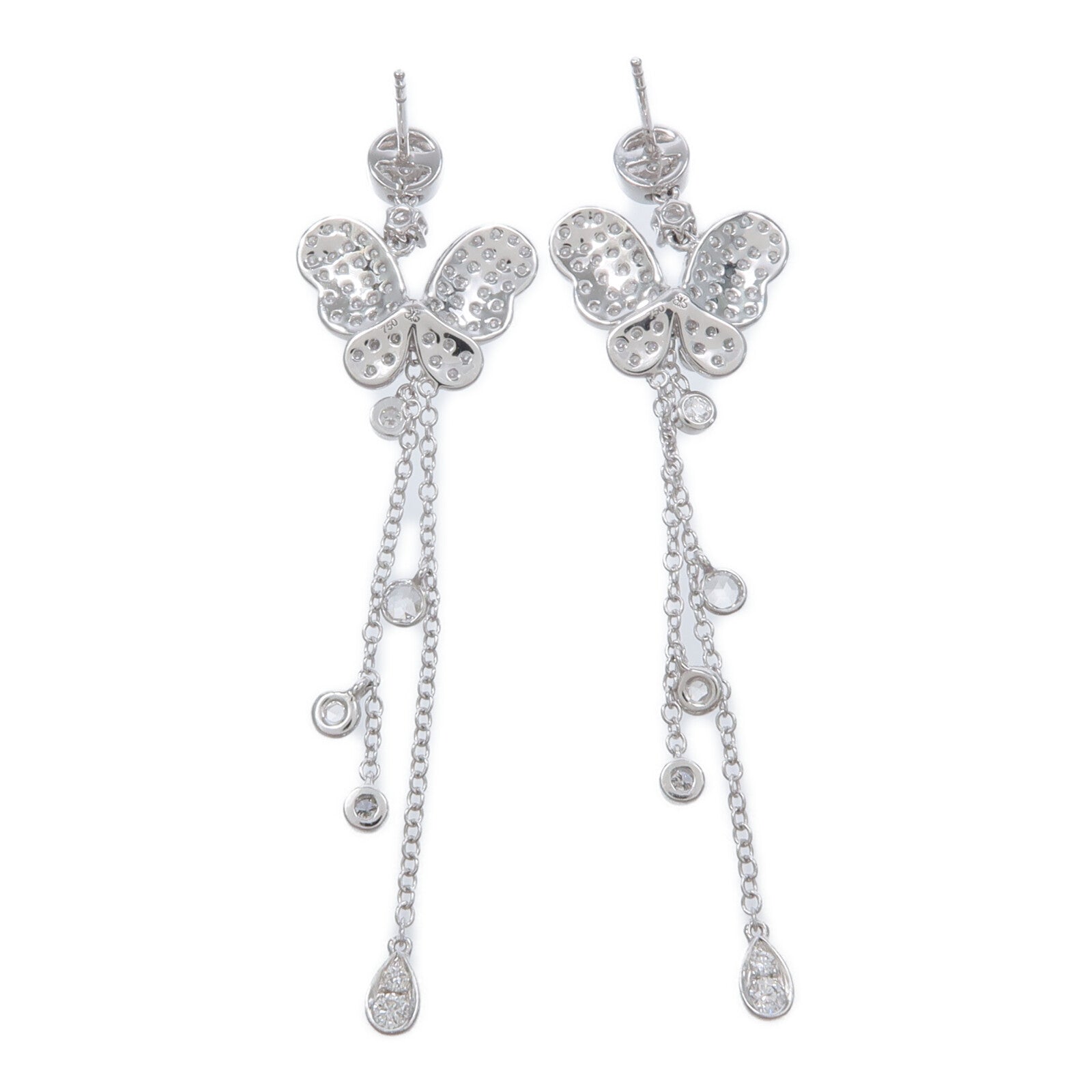 JEWELRY 18K白金Diamond Earrings鑽石耳環
