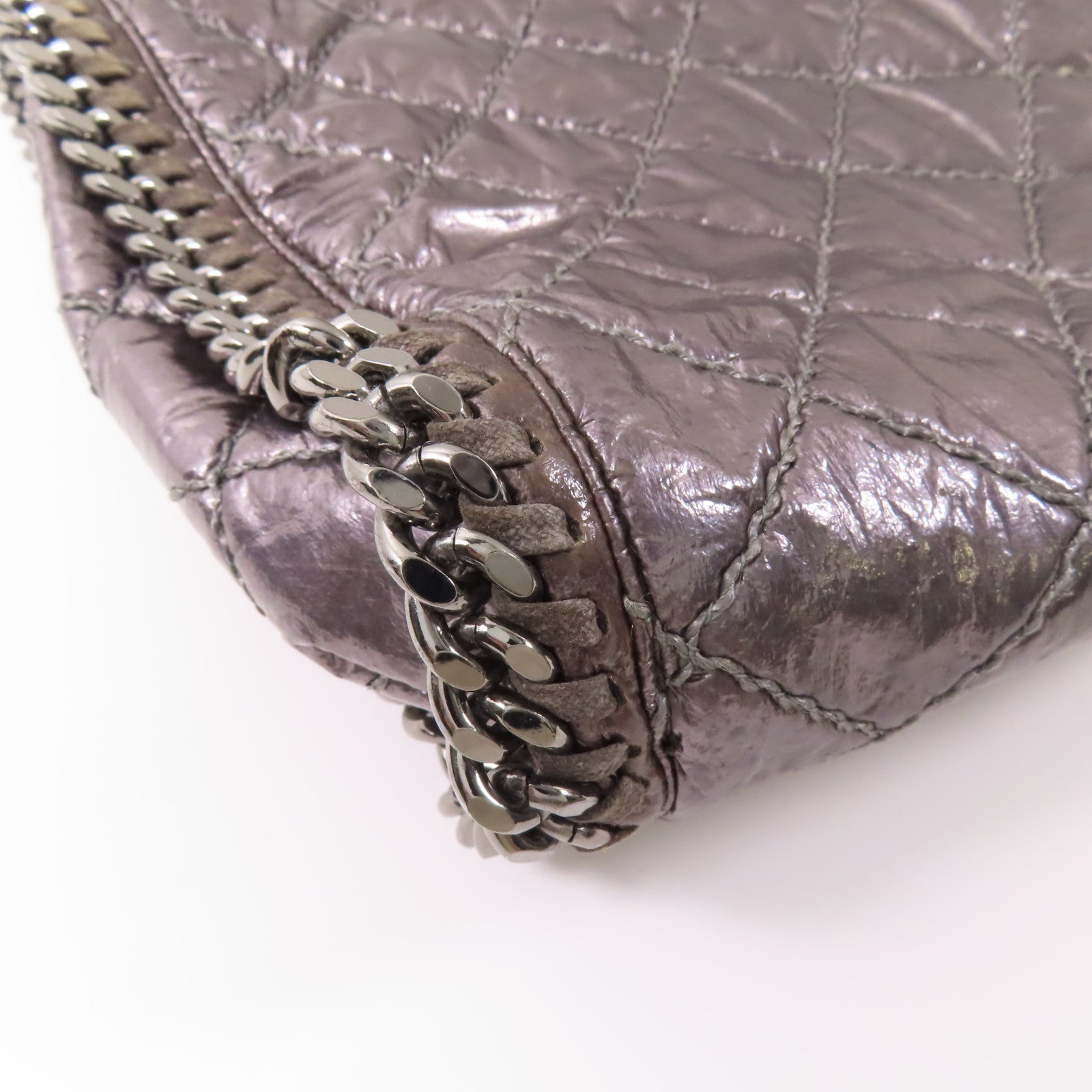 SELECTION 【激減優惠】皮革Stella McCartney銀扣鏈帶肩背袋