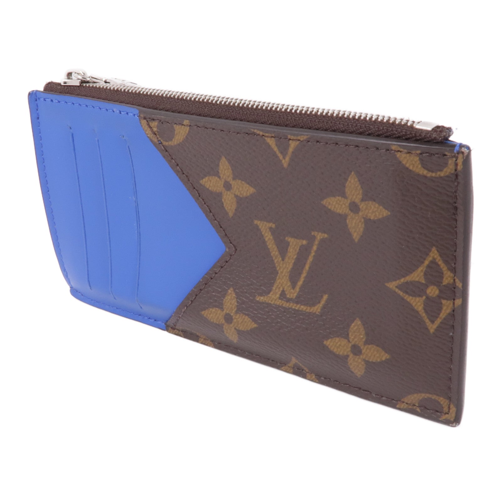 LOUIS VUITTON Monogram Coin Card Case銀扣零錢包