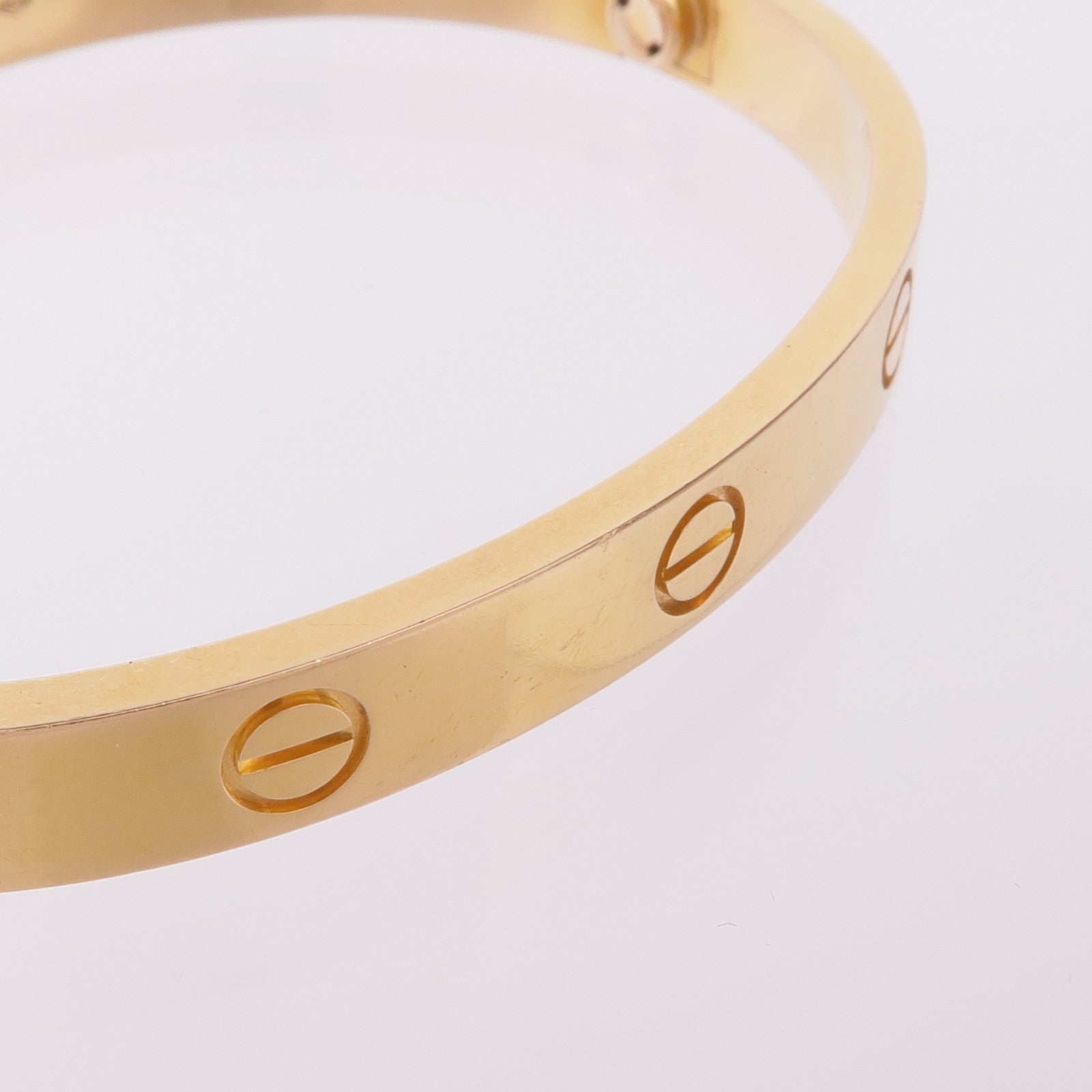 CARTIER 18K黃金Love Bracelet手鐲Cartier#17