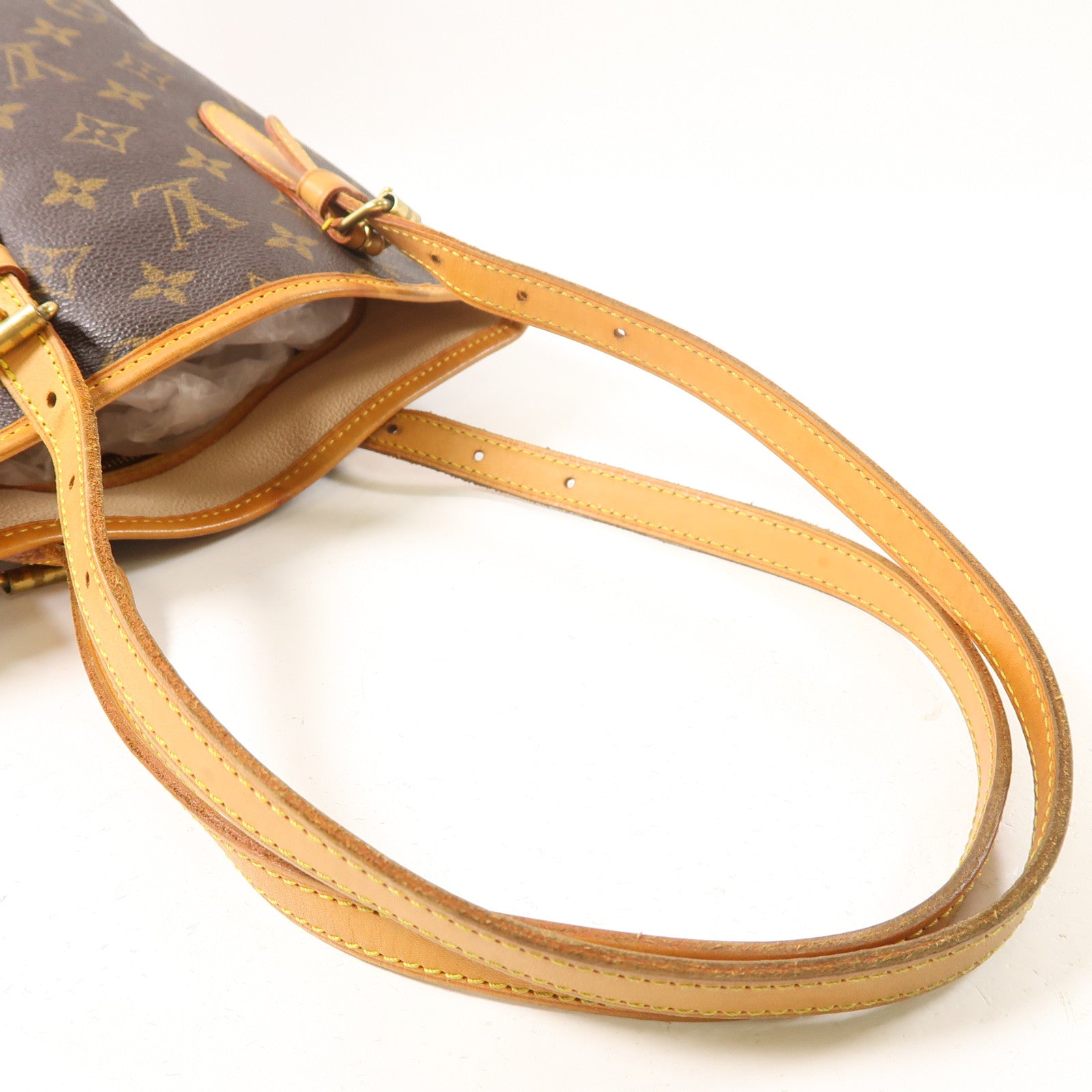 LOUIS VUITTON Monogram Bucket PM金扣肩背袋啡色