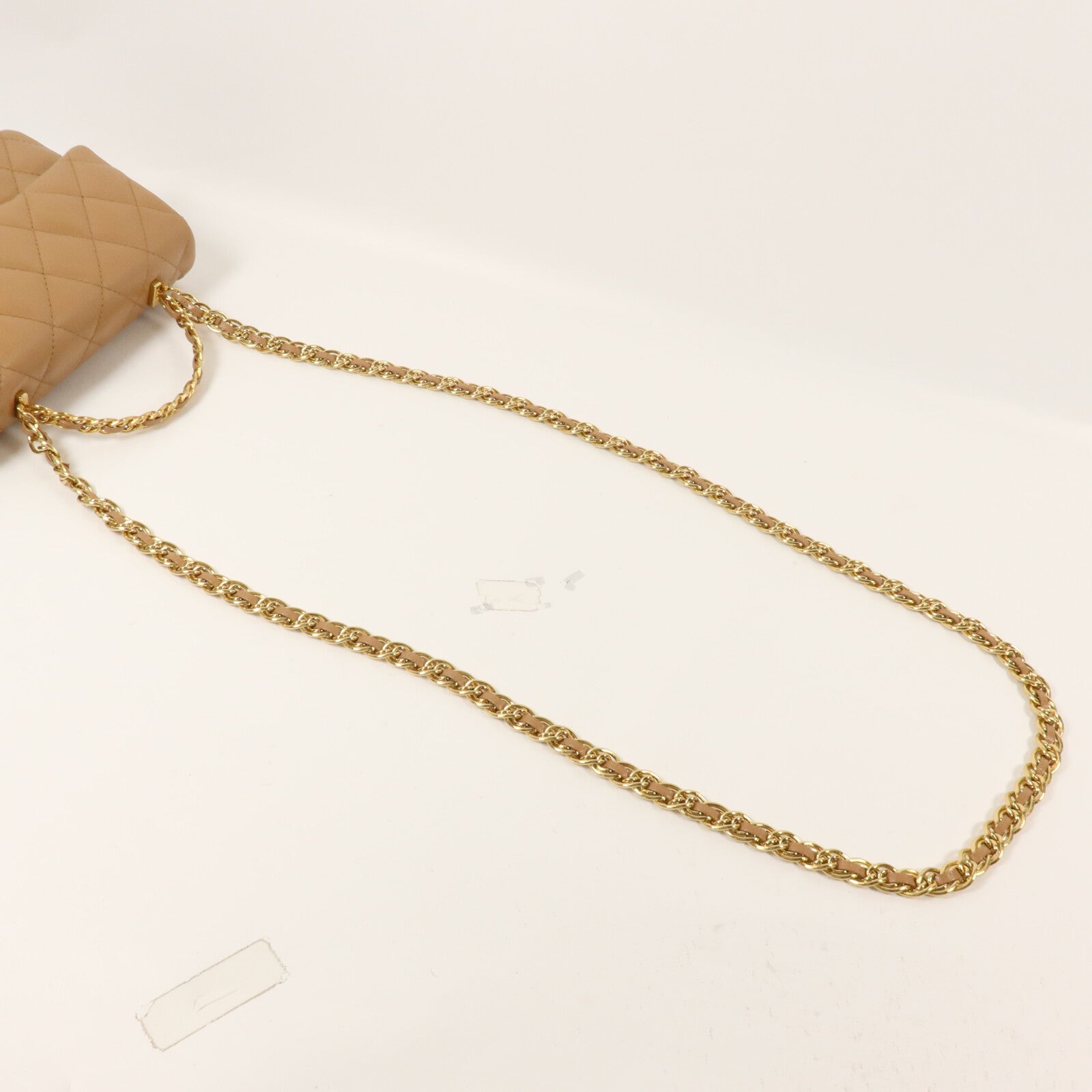 CHANEL 羊皮皮革Handle Flap Bag鏈帶手挽肩背兩用袋