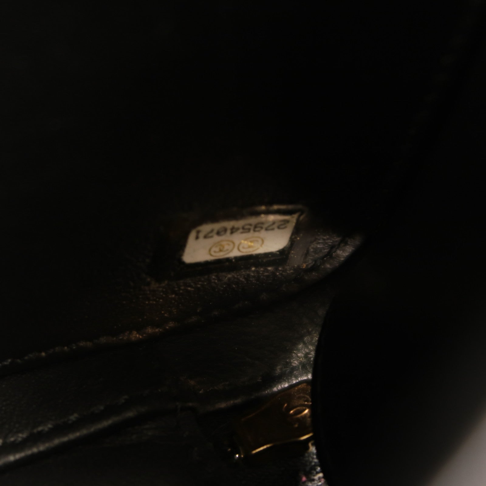 CHANEL 牛皮皮革Vanity Case金扣手挽肩背兩用袋