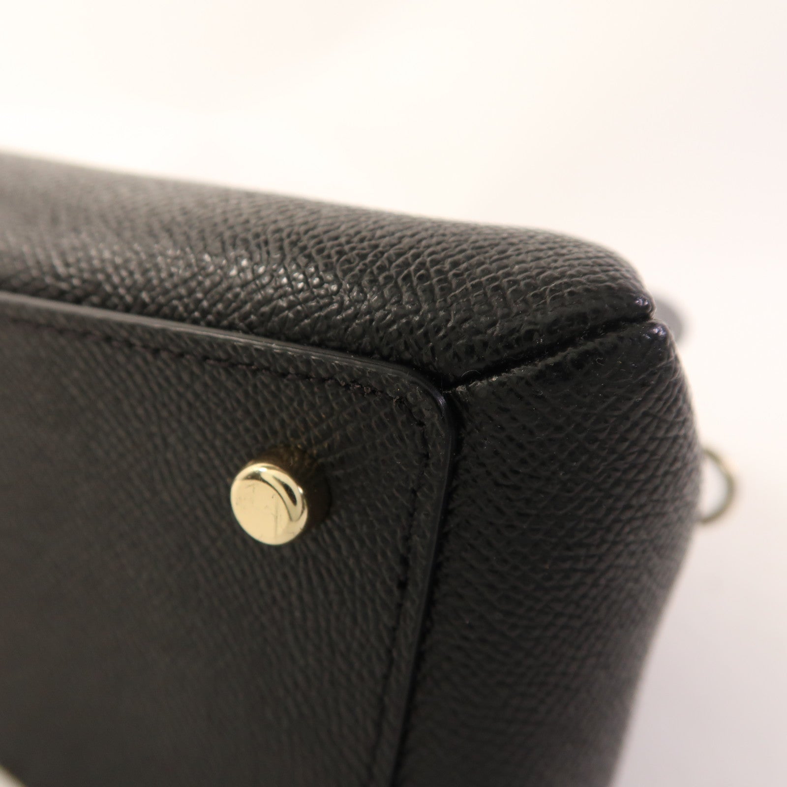 COACH 牛皮皮革Mini Lillie Carryall金扣手挽肩背兩用袋