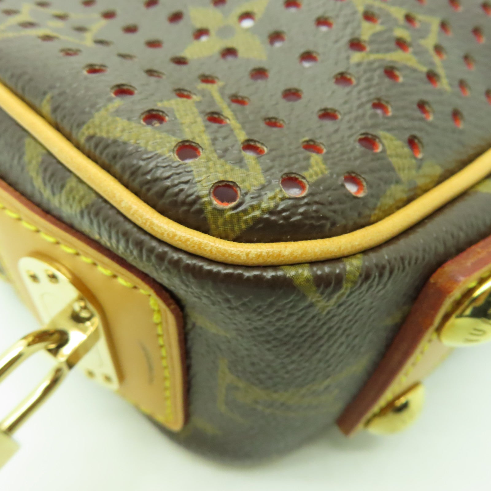 LOUIS VUITTON 【清倉大減價】Monogram Mini Trocadero金扣肩背袋啡色/橙色