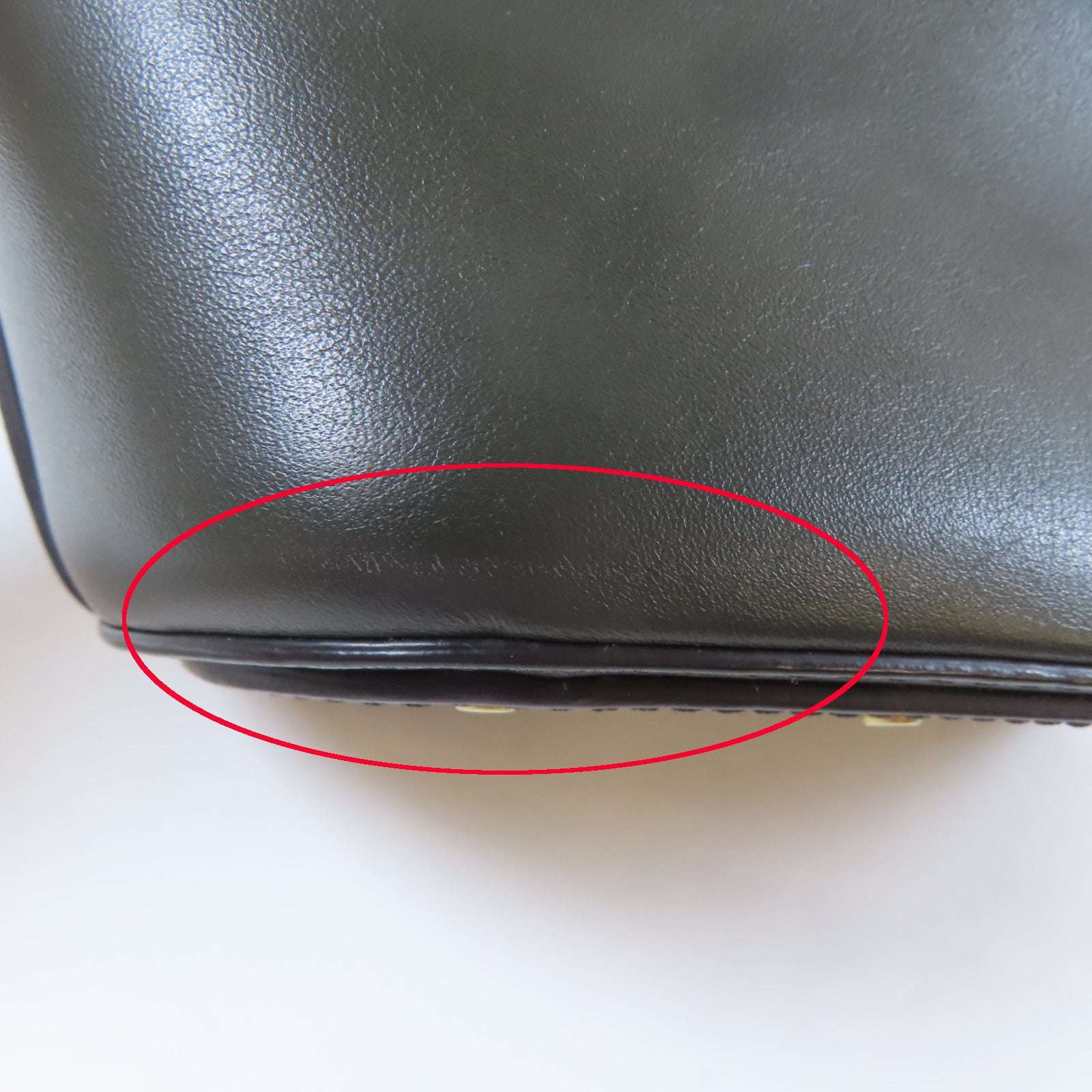 Chloe 牛皮皮革2way Shoulder Bag金扣手挽肩背兩用袋綠色