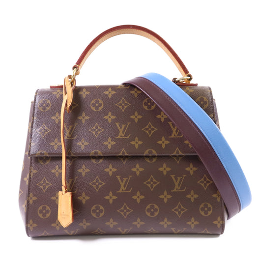 LOUIS VUITTON Monogram Cluny MM金扣手挽肩背兩用袋
