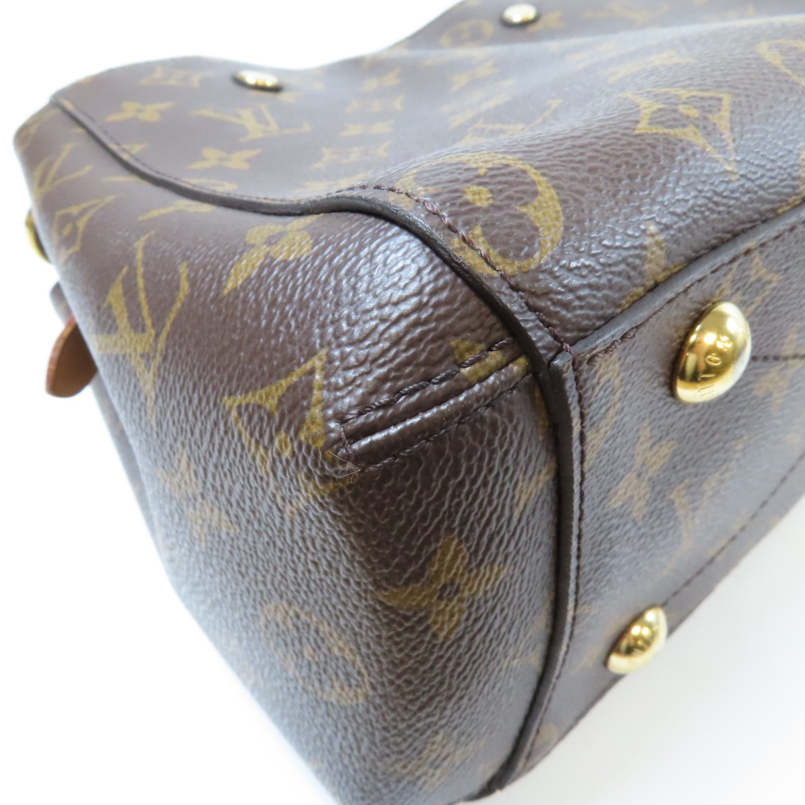 LOUIS VUITTON Monogram Montaigne金扣手挽肩背兩用袋啡色